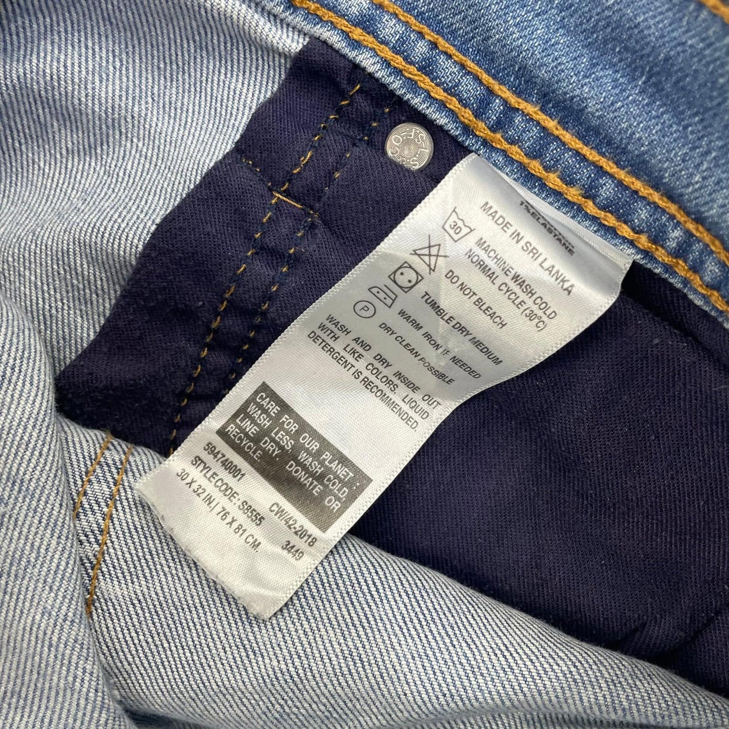 Levi Strauss 511 Slim Fit Mid Blue Denim Jeans Casual Mens W30 L32