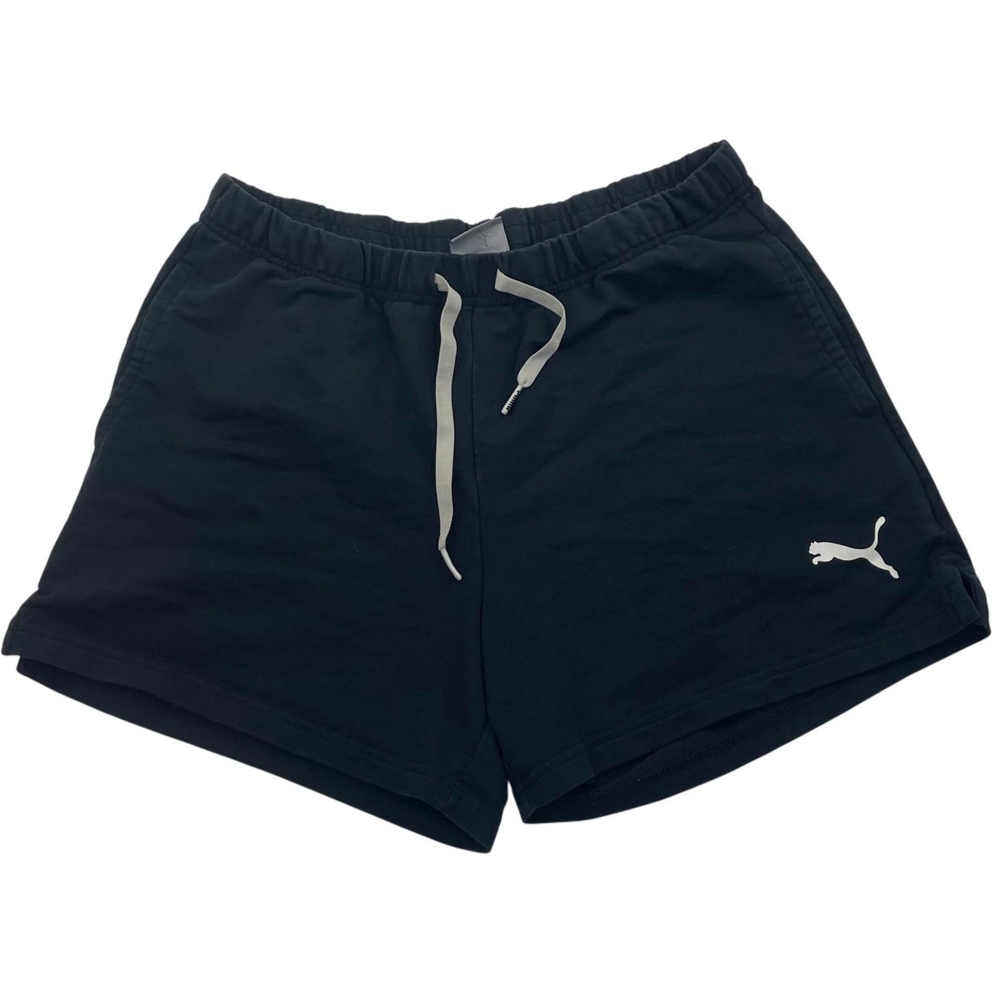 Puma Women's Athletic Shorts Drawstring Black UK 8