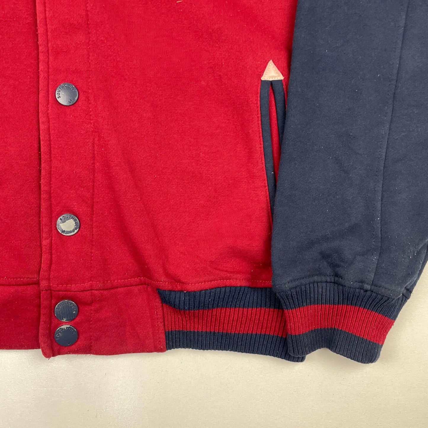 SOUTHPOLE Red & Blue Varsity Style Jacket , Size Large