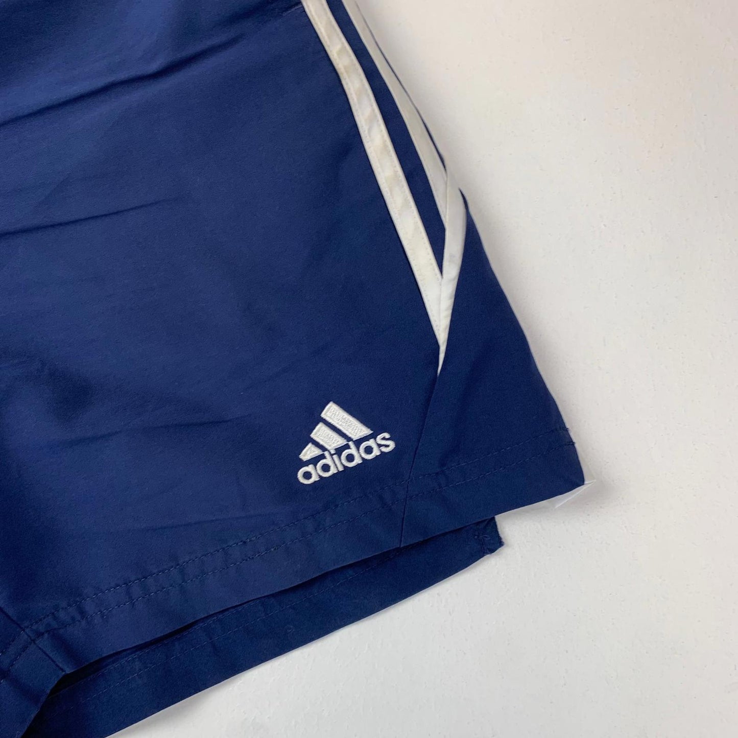 ADIDAS Boys Athletic Shorts Classic Blue Striped Sports UK 15-16Y