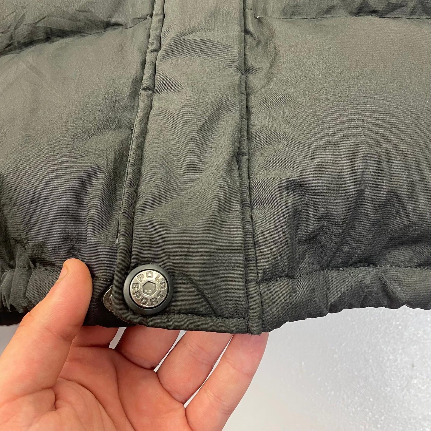 Polo Sport Ralph Lauren Puffer Quilted Jacket Y2K Black Mens XXL