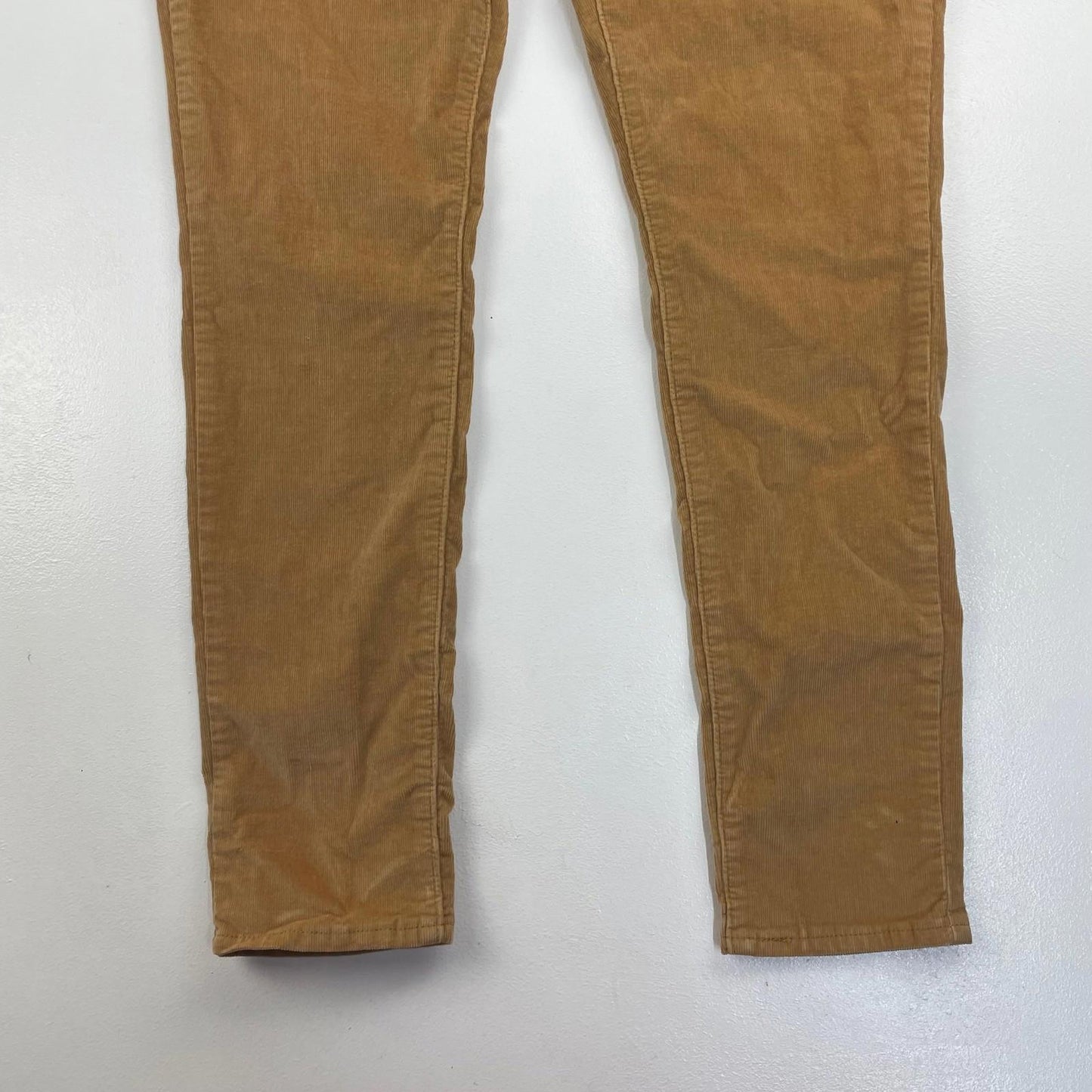 Levi's 721 High Rise Skinny Corduroy Trousers Button Fly Brown Women UK 12