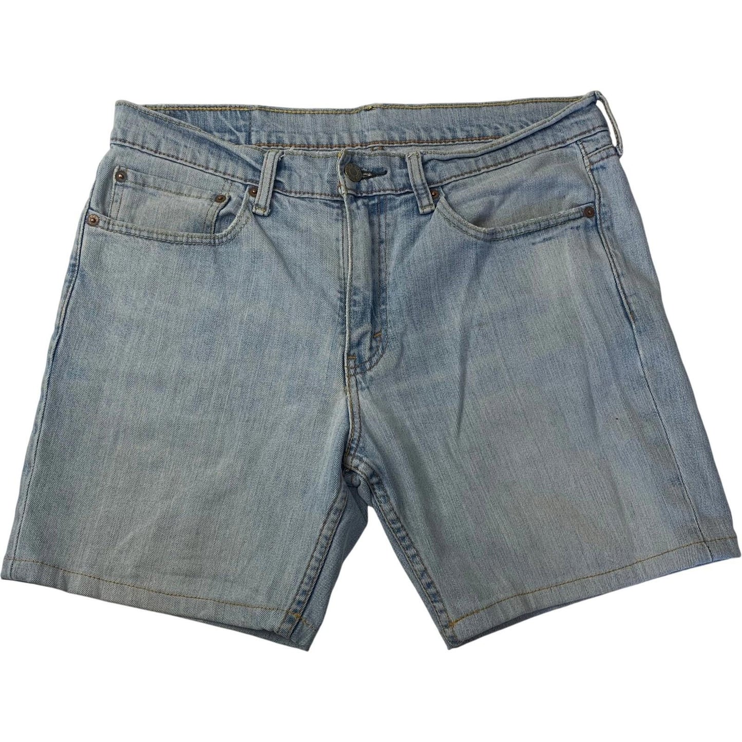 LEVI STRAUSS Denim Shorts Casual Light Wash Blue Summer Mens W34