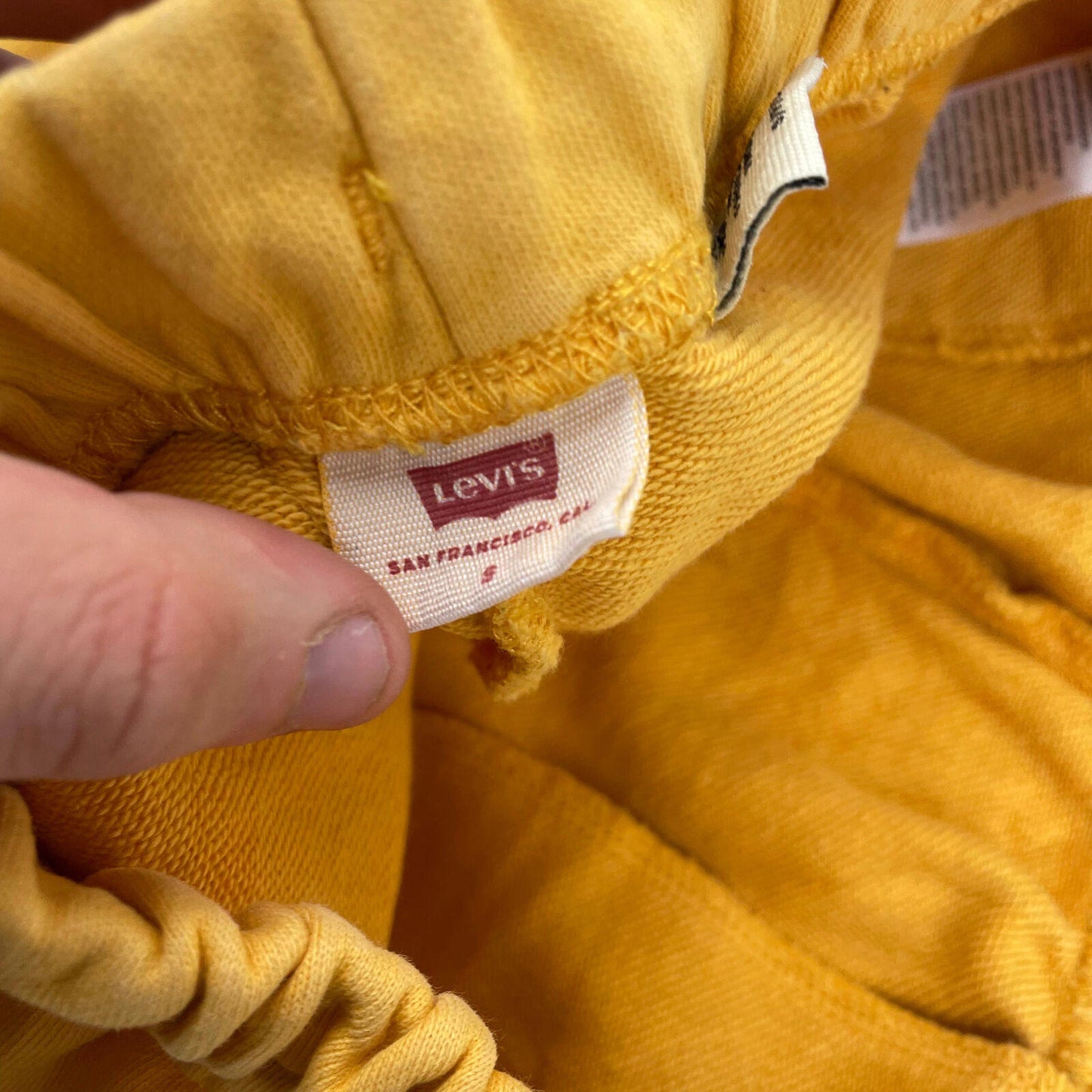 Men’s Yellow Levi’s Joggers , Sweatpants , Size Small , Mustard