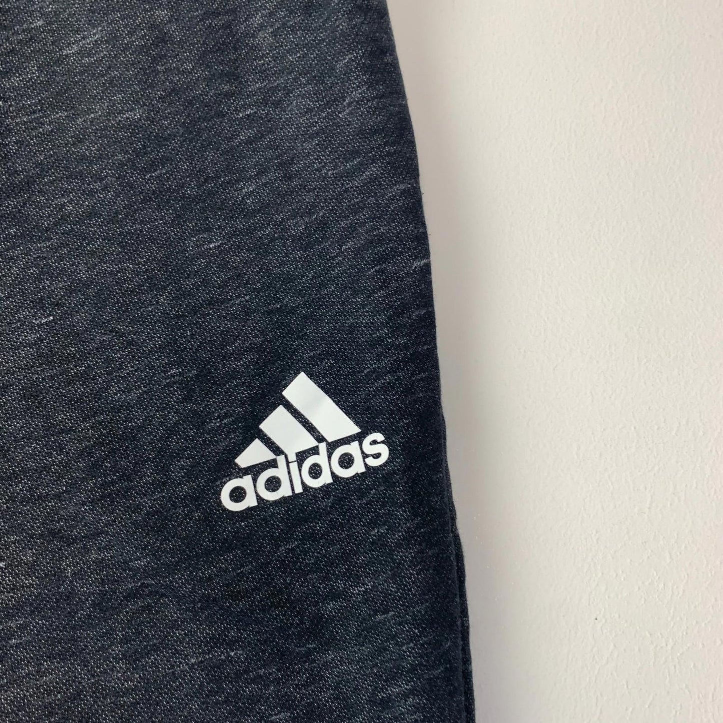 Adidas Track Pants Jogger Zip Pockets Black Gym Fitness Women UK L
