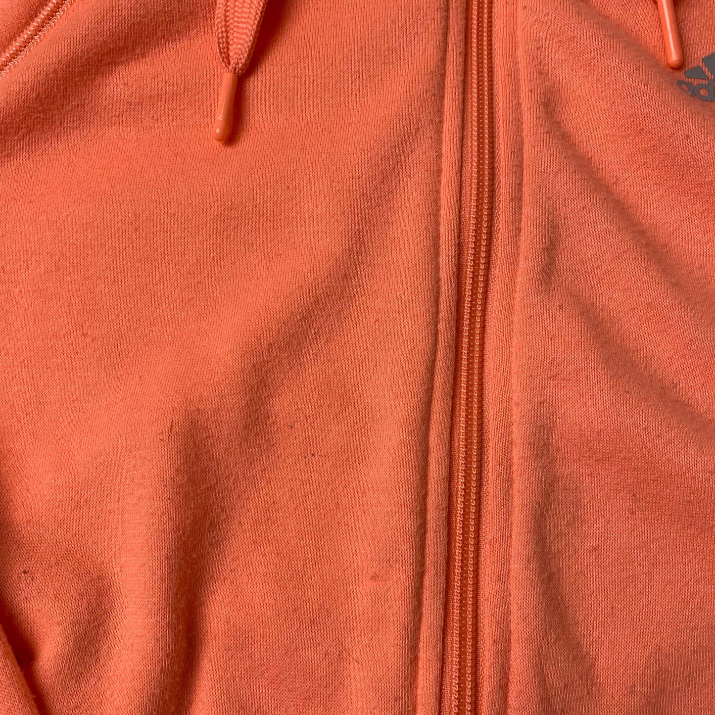 Women’s ADIDAS Full Zip Hoodies / Orange / UK 4-6 / XS / Cotton