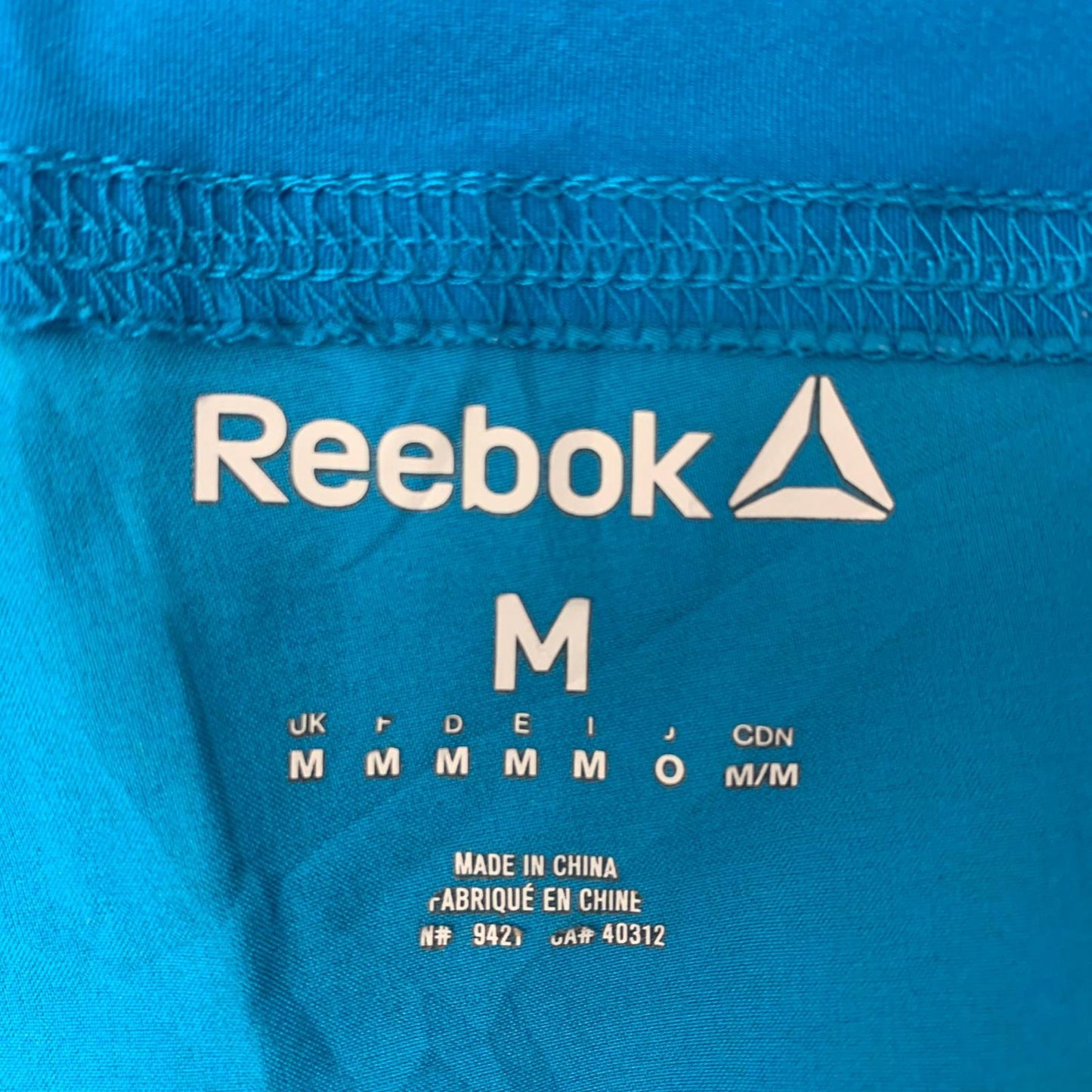 REEBOK Swim Shorts PlayDry Blue Mens Medium