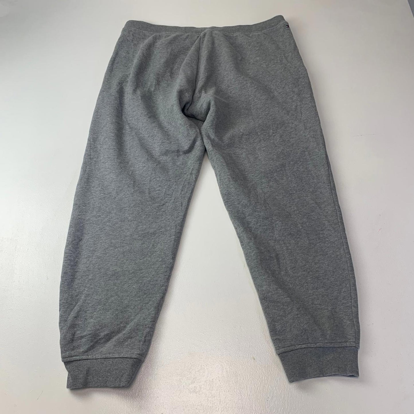 Tommy Hilfiger Sweatpants Joggers Grey Ribbed Cuffs Drawstring Women Large