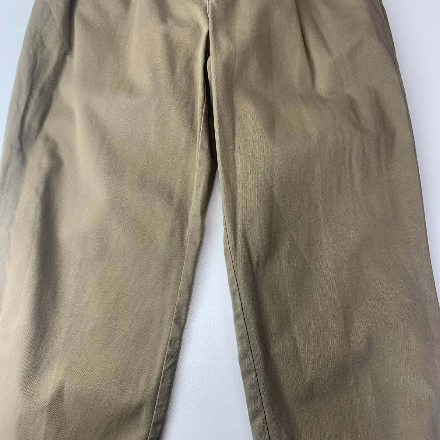 Tommy Hilfiger Trousers Vintage Khaki Pleated Relaxed Fit Mens W40 L30