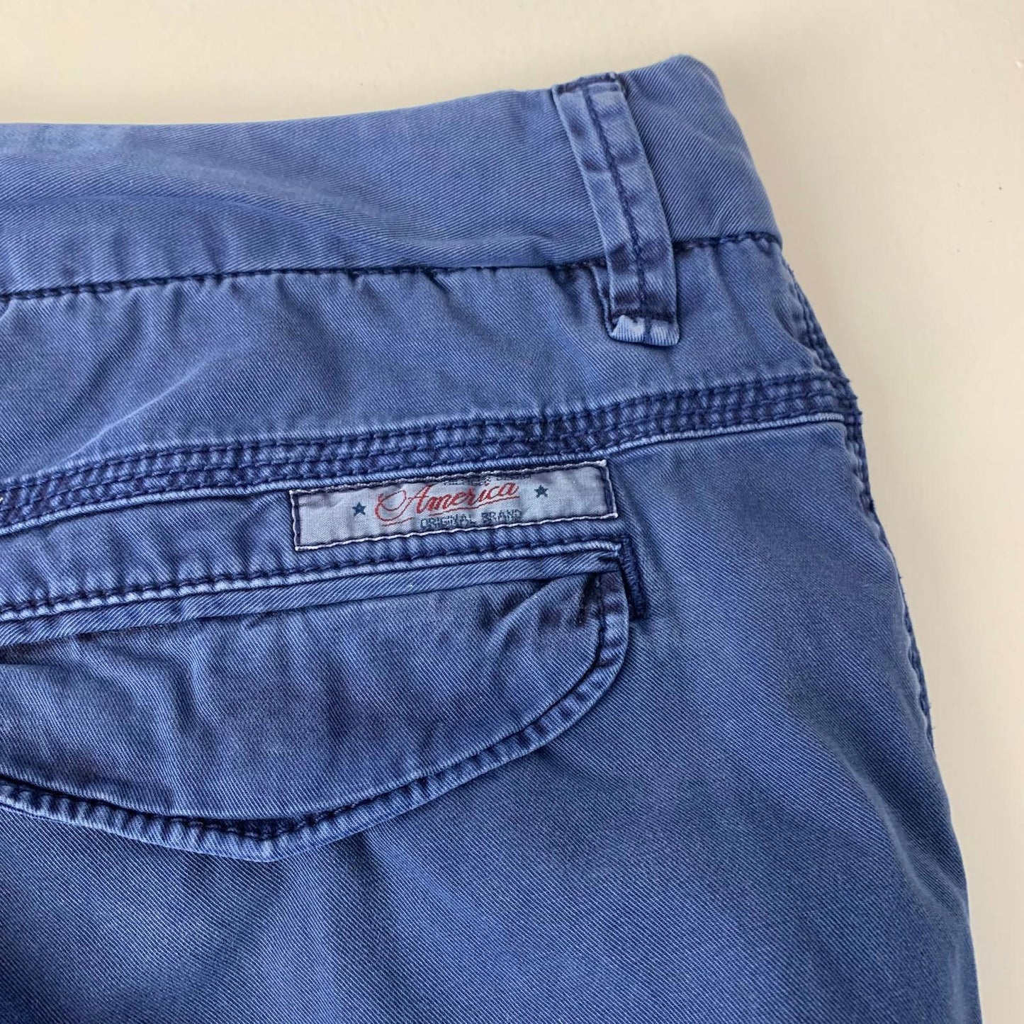 Hilfiger Denim Trousers Casual Blue Straight Fit Cotton Mens W34 L34