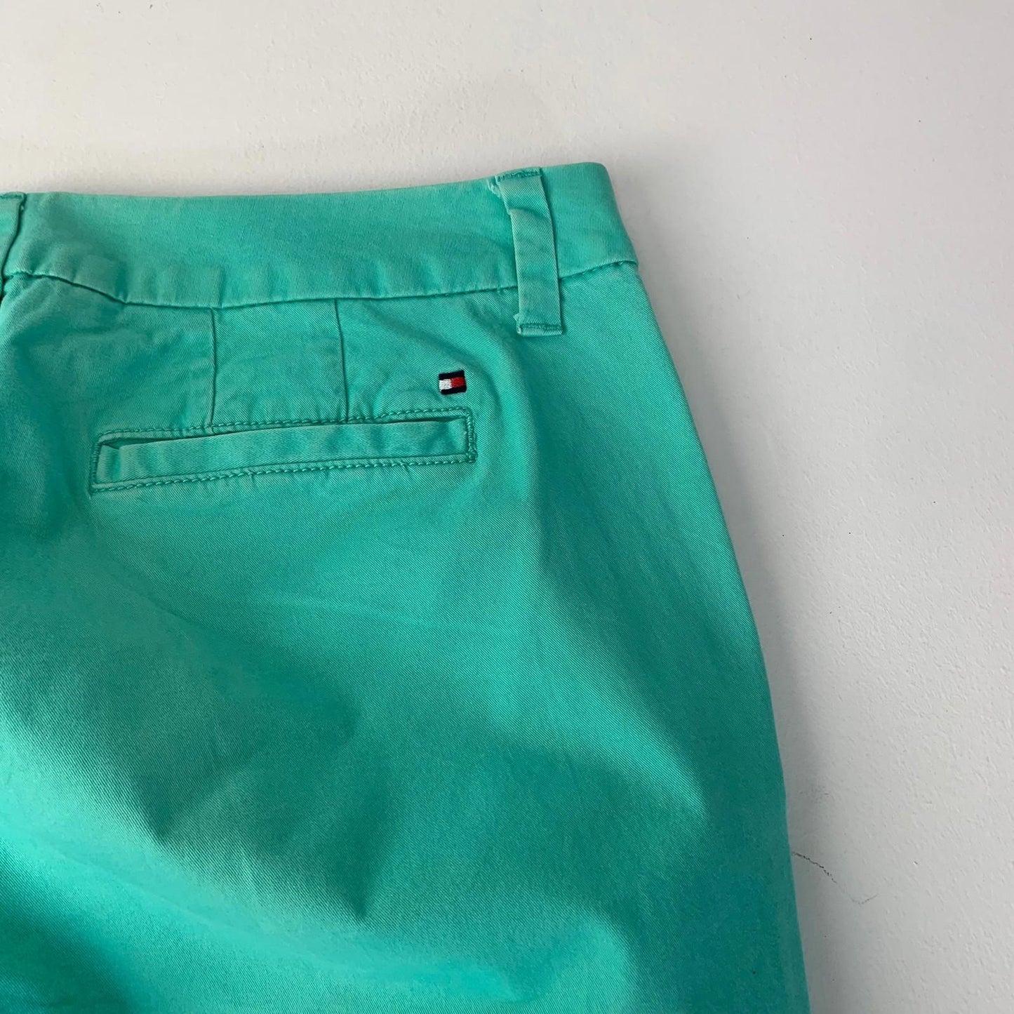 Tommy Hilfiger Stretch Slim Ankle Trousers Green Women UK 6