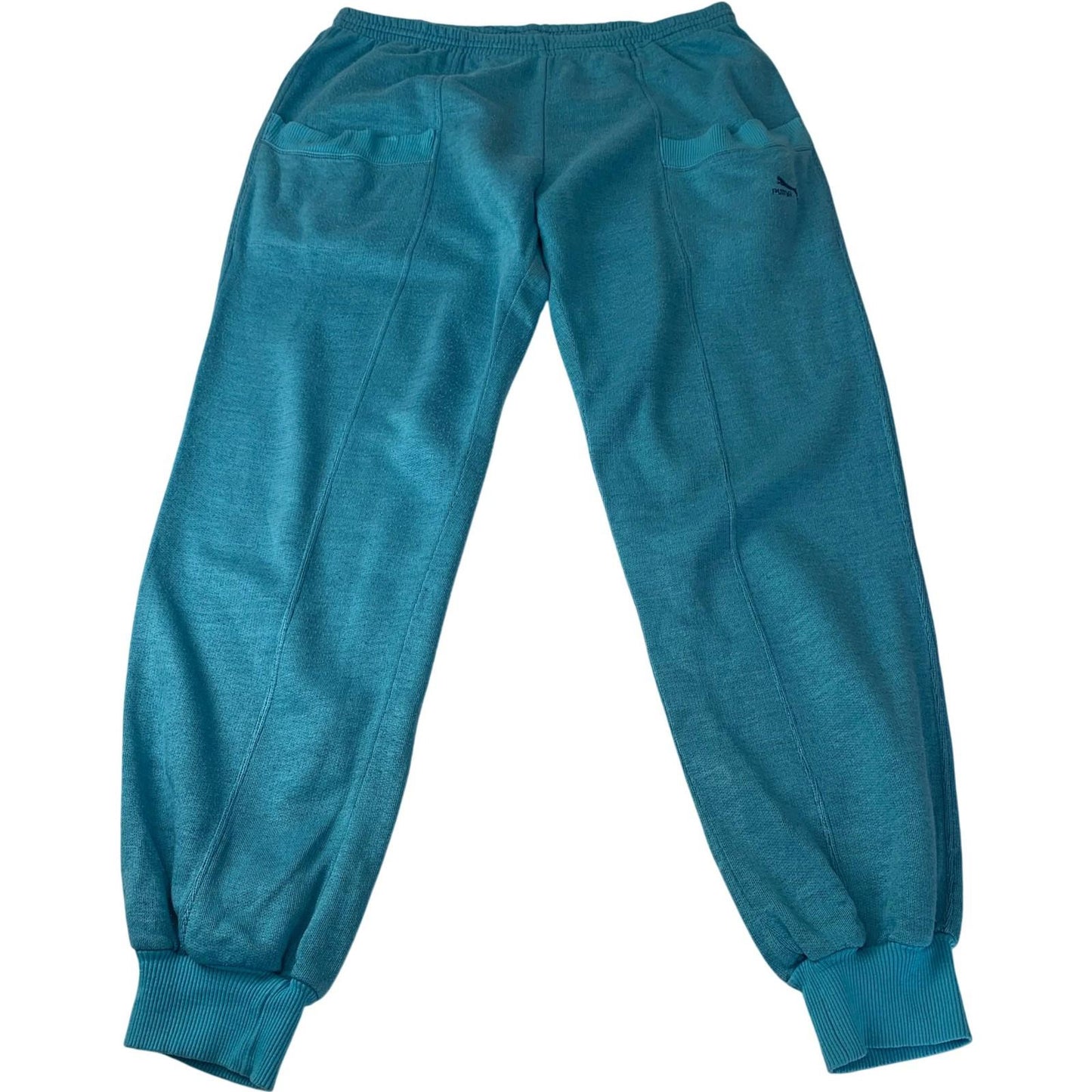 Puma Activewear Trousers Jogger Style Teal 80'S Mens XL