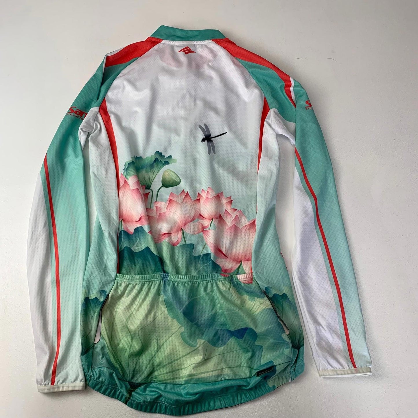 Santic Cycling Jersey Floral Long Sleeve Breathable Polyester Women S