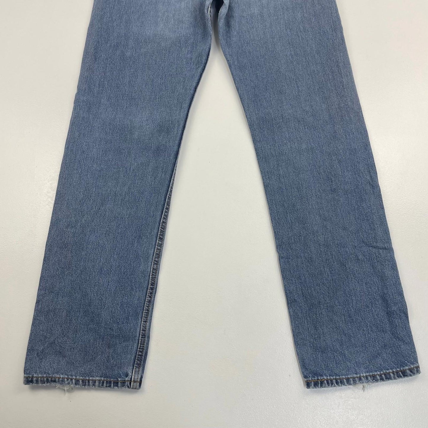 LEVI'S 505 Straight Regular Fit Denim Blue Jeans Mens W33 L32