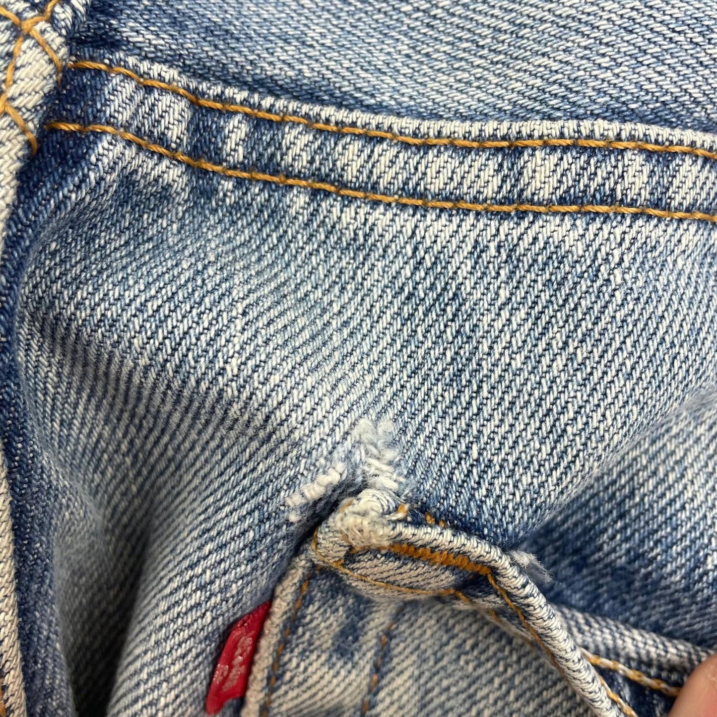 LEVI'S 512 Slim Fit Jeans Vintage Blue Denim Mens W34 L32