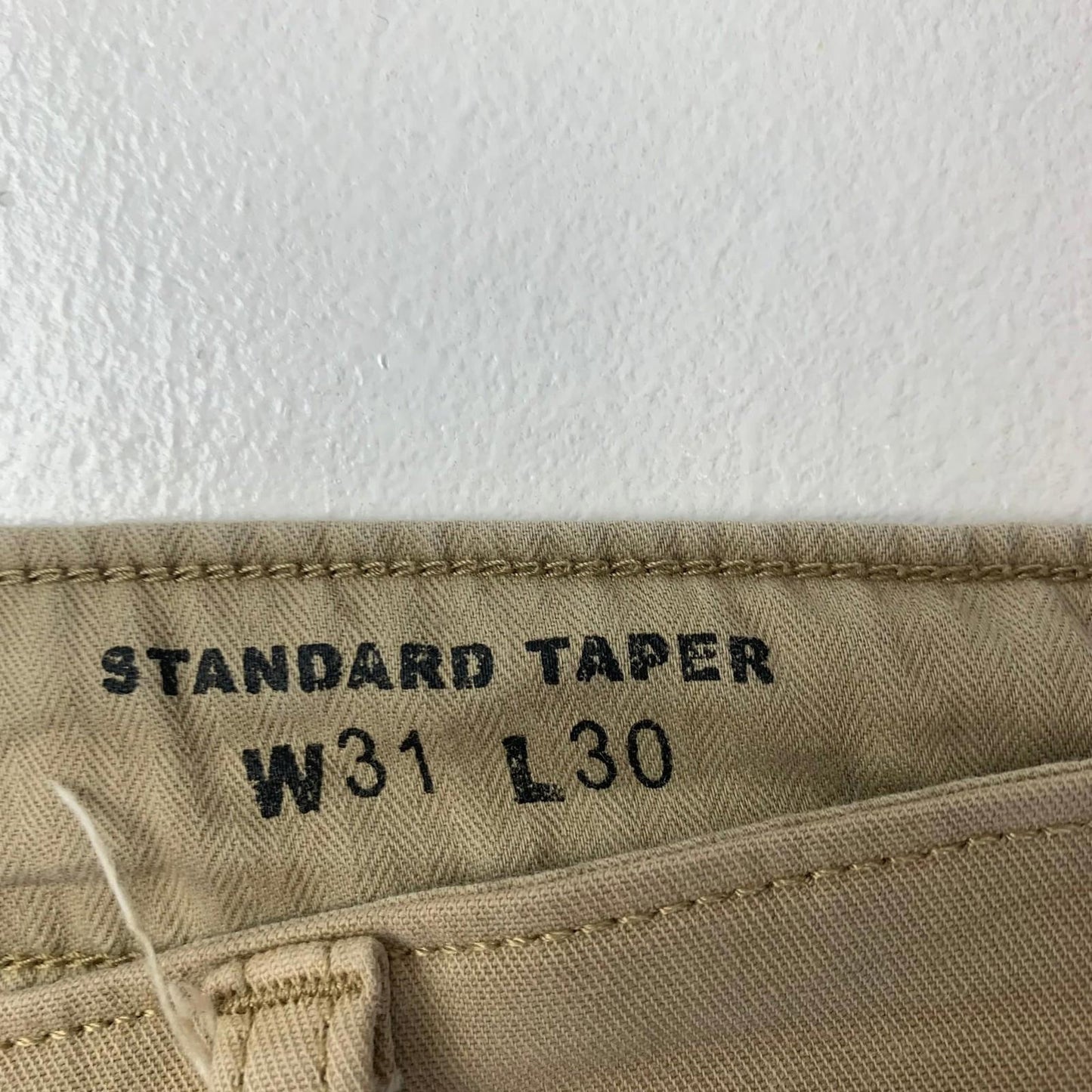 Levi's XX Chino Standard Taper Casual Trousers Beige Mens W31 L30
