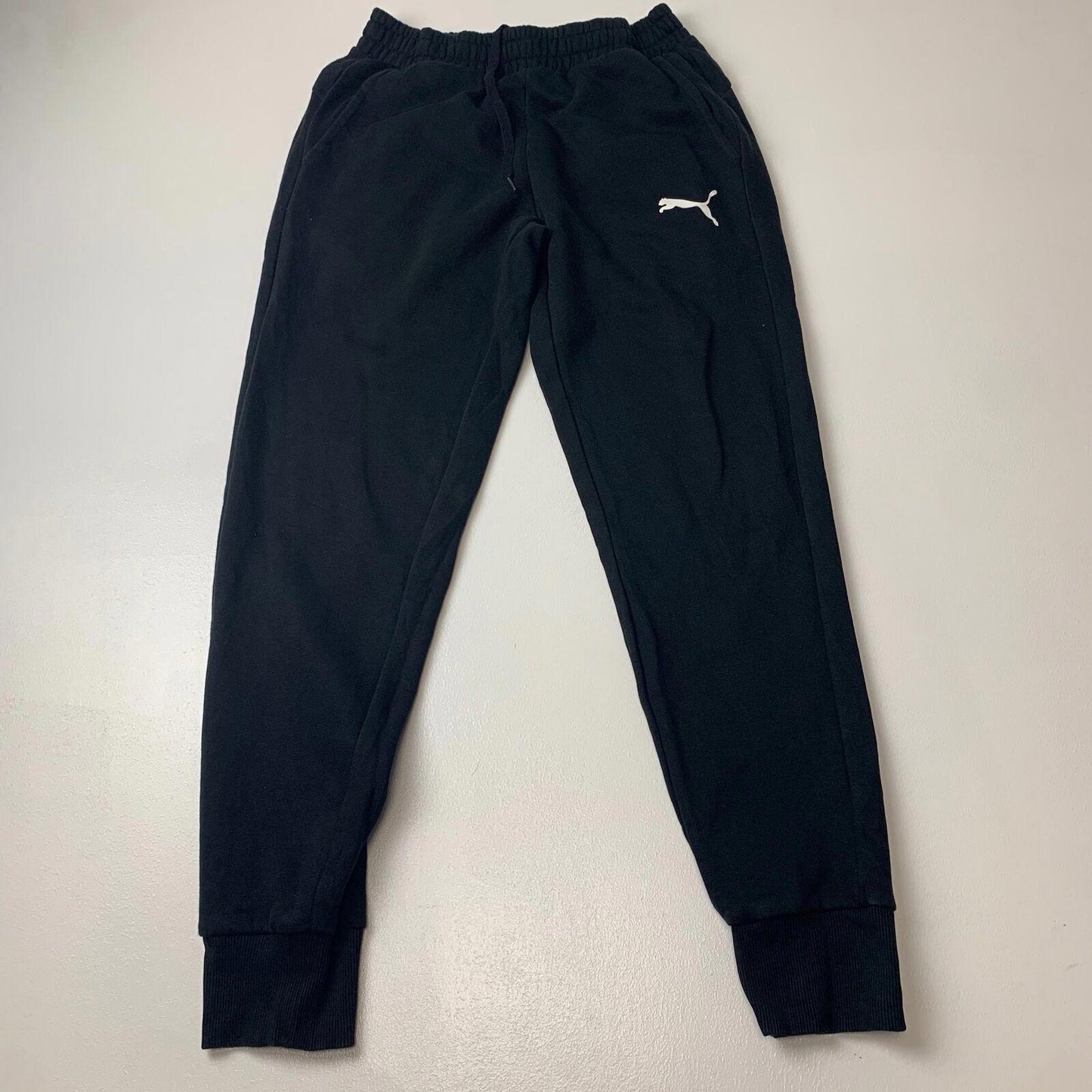Mens PUMA Jogging Bottoms / Black / Small / Regular Fit / Joggers
