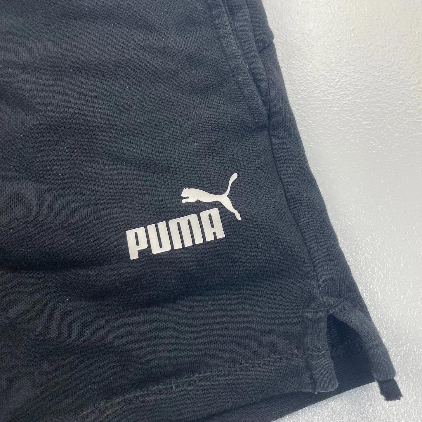 PUMA Women's Athletic Shorts Drawstring Black UK 10