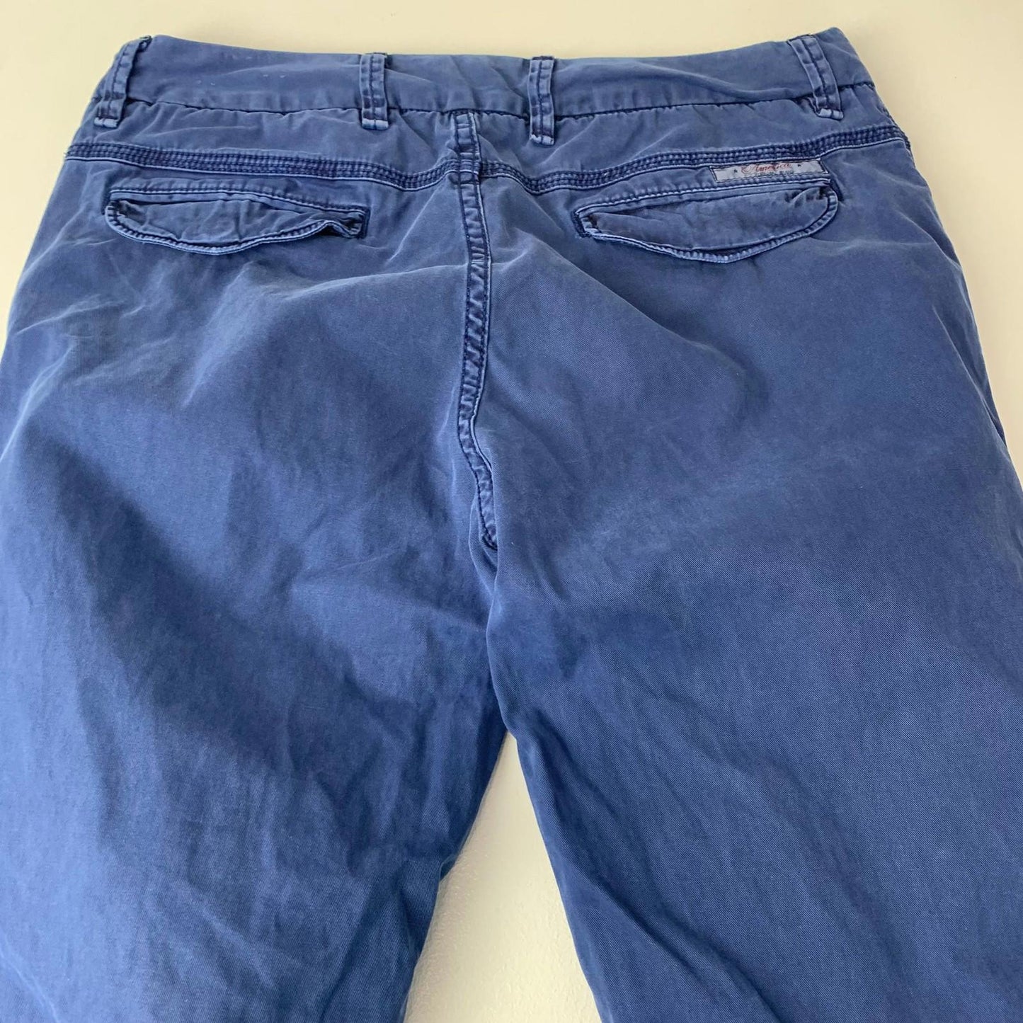 Hilfiger Denim Trousers Casual Blue Straight Fit Cotton Mens W34 L34