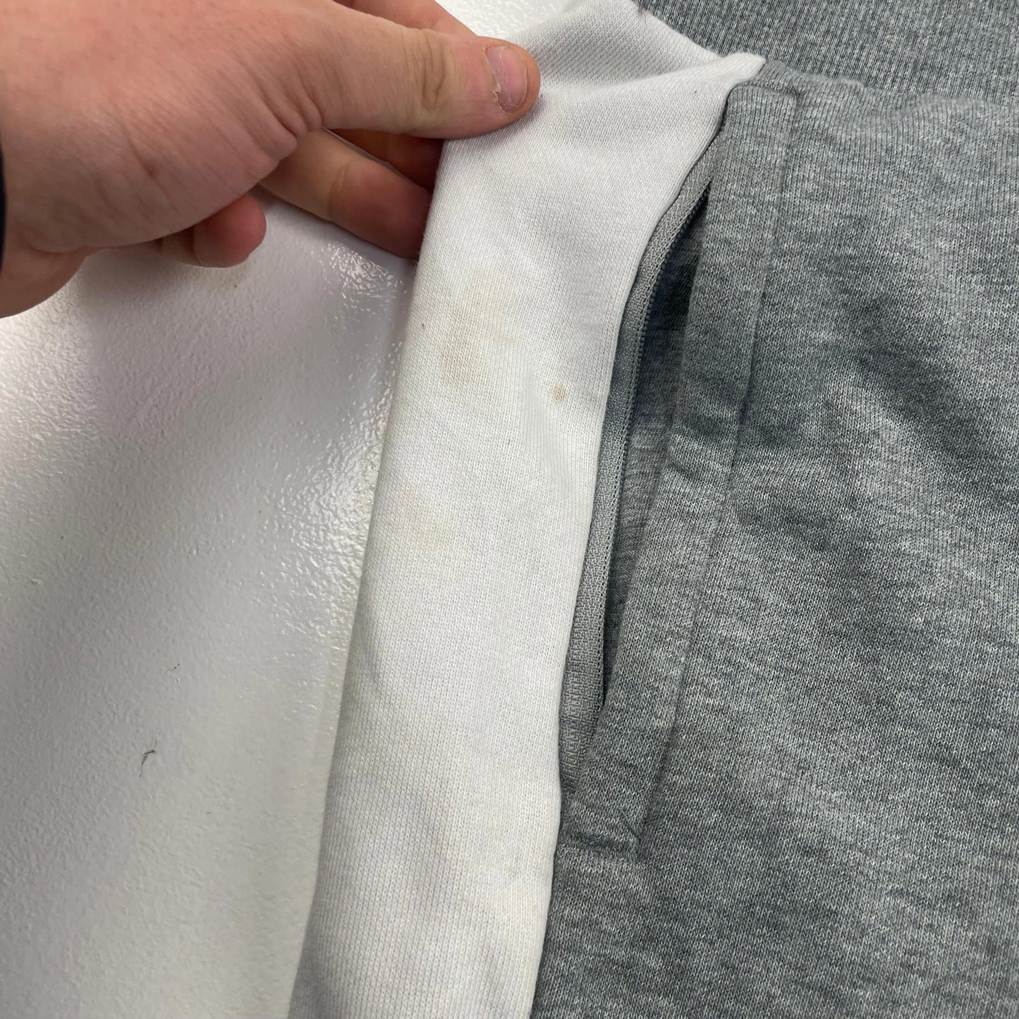 Men’s PUMA Grey Spellout Logo Joggers , Sweatpants , Size XL