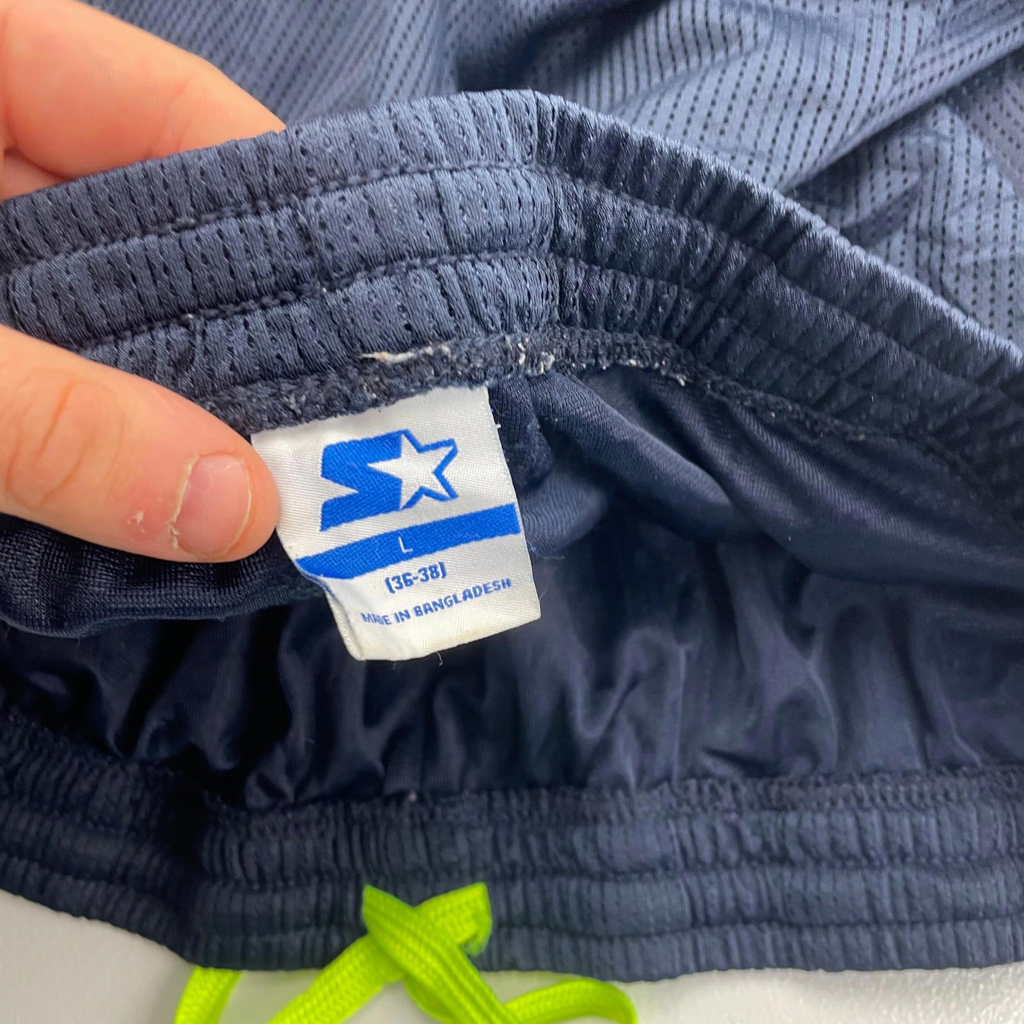 Men’s STARTER Blue Aerated Sport Shorts , Size L