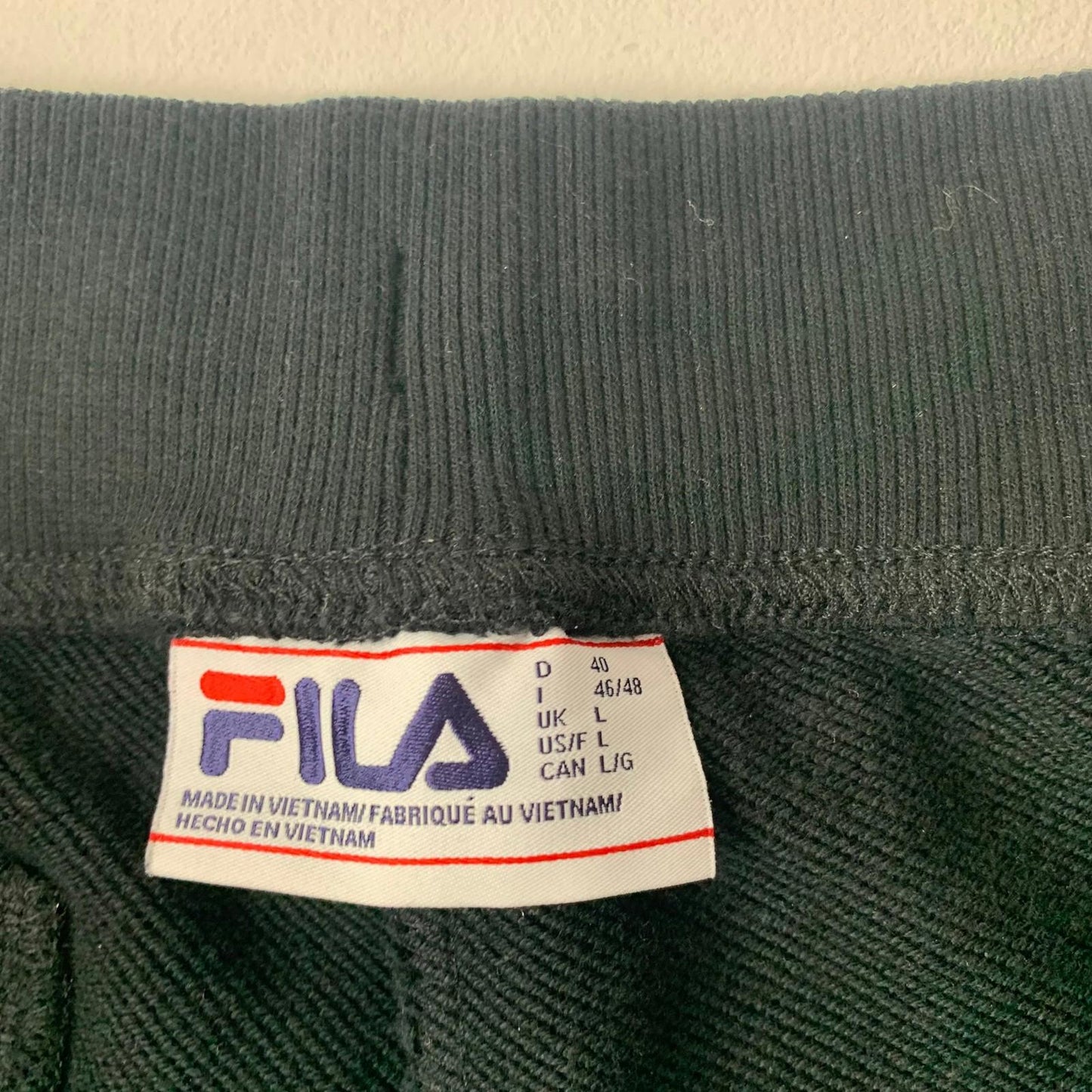 FILA Jogger Sweatpants Drawstring Black Women's L