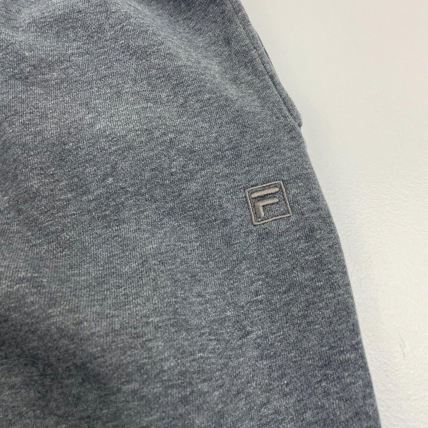 FILA Jogger Sweatpants Elastic Waist Grey Mens Medium UK M