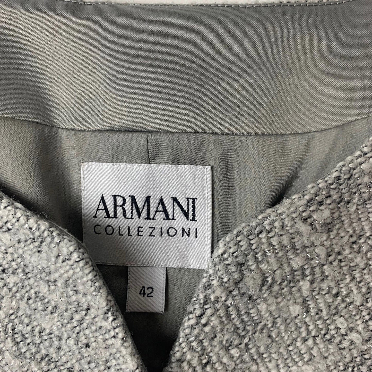 Women’s ARMANI COLLEZIONI Jacket / Silver / Uk 8