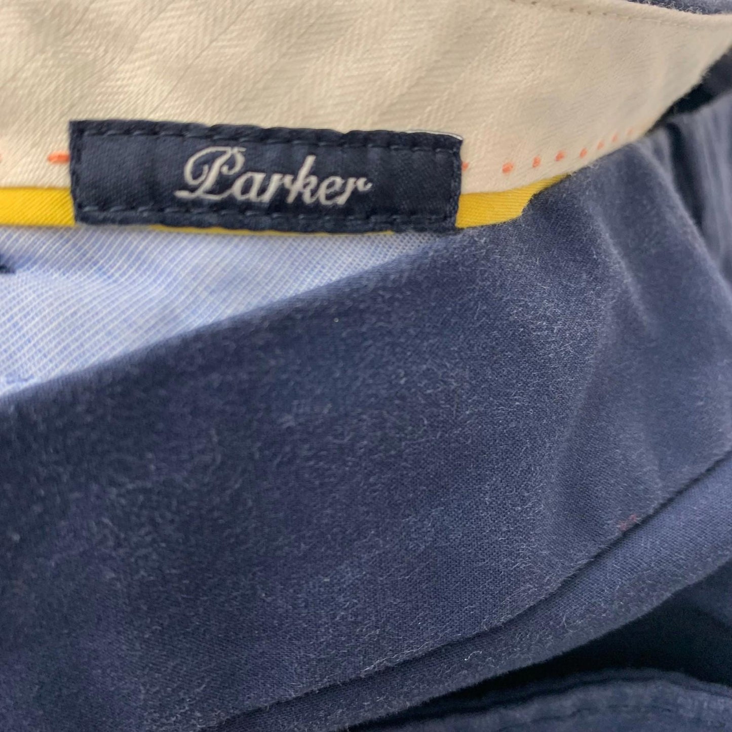 Tommy Hilfiger Parker Trousers Straight Leg Chino Navy Blue Women UK 16
