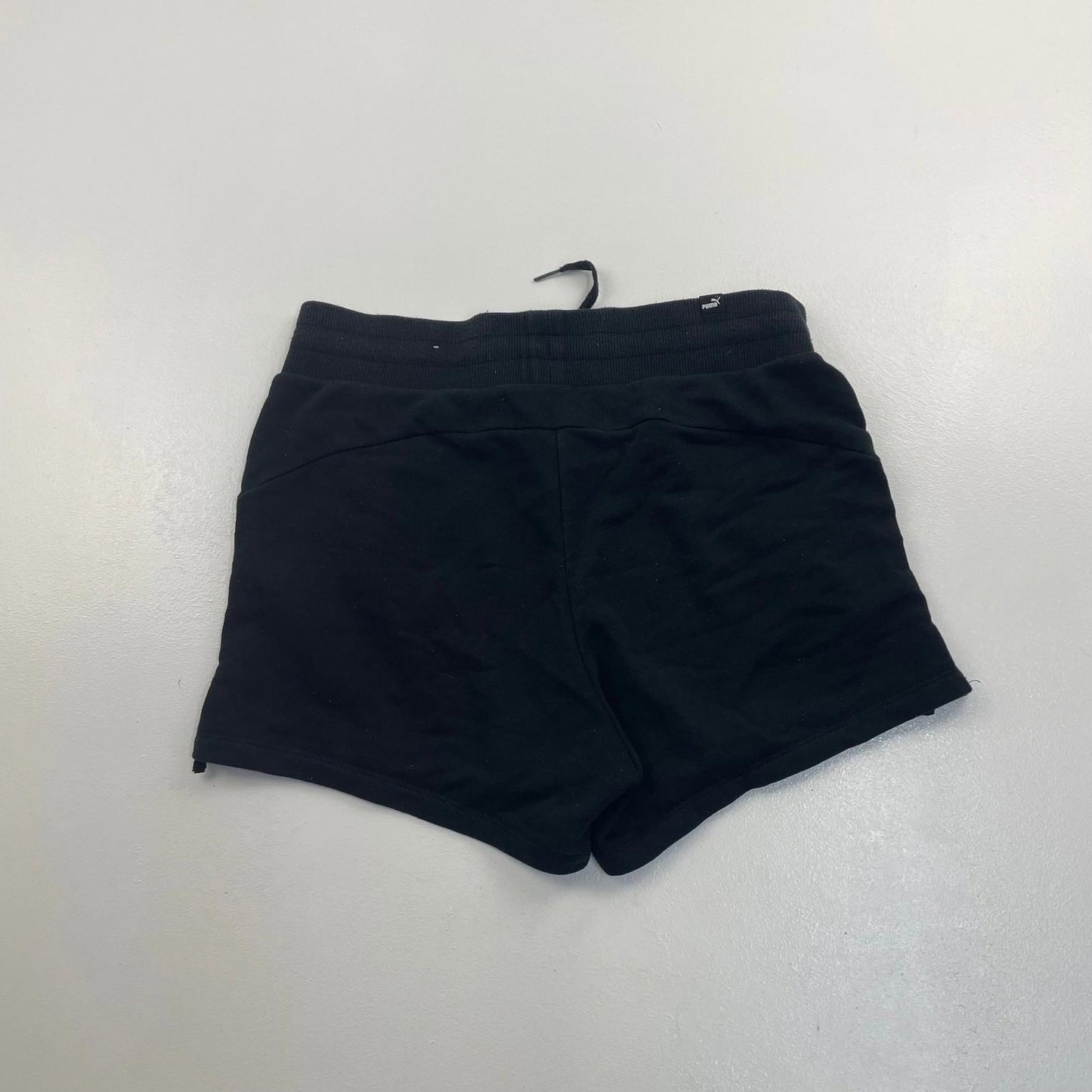 PUMA Women's Athletic Shorts Drawstring Black UK 10