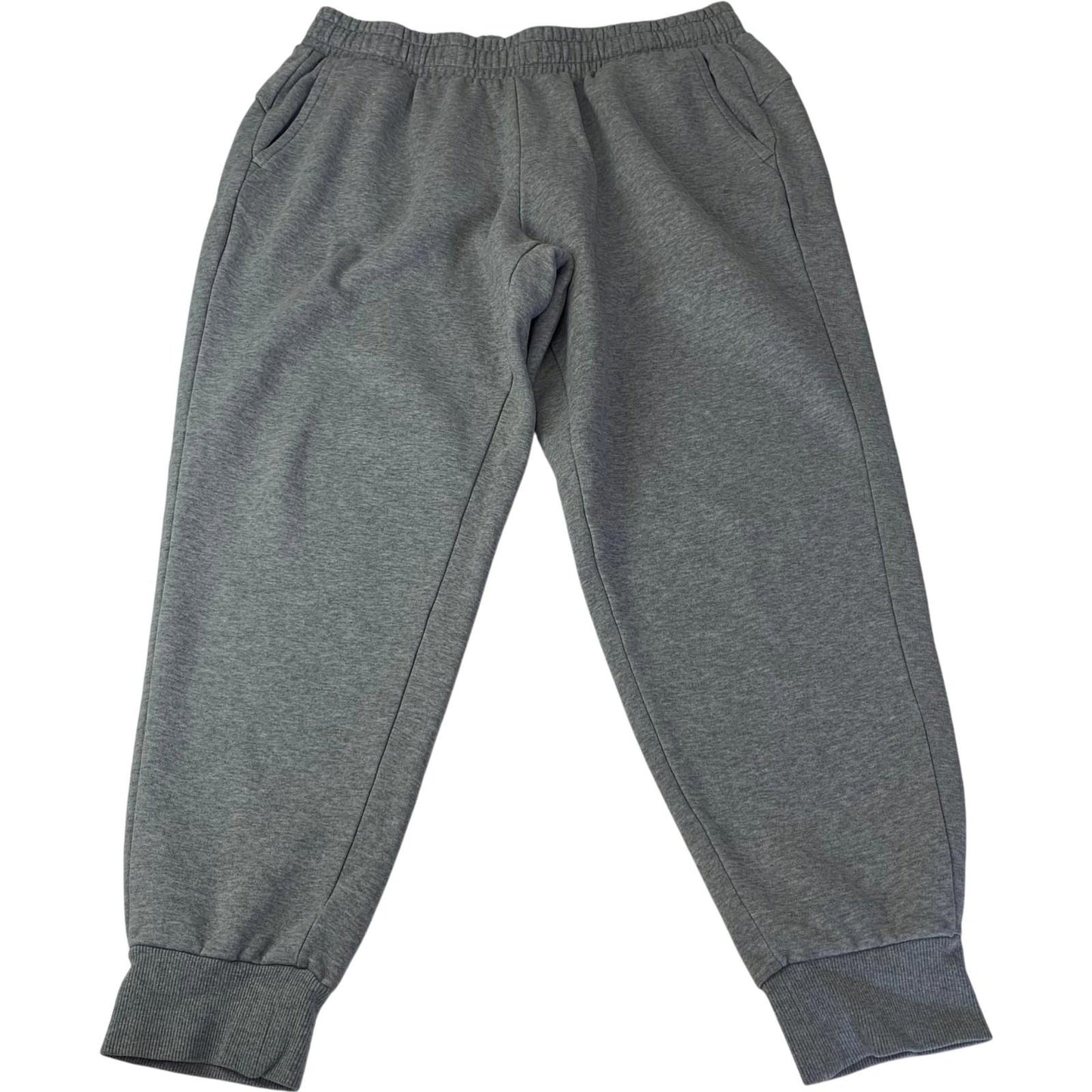 Puma Track Pants Jogger Style Grey Elastic Waist Mens XL