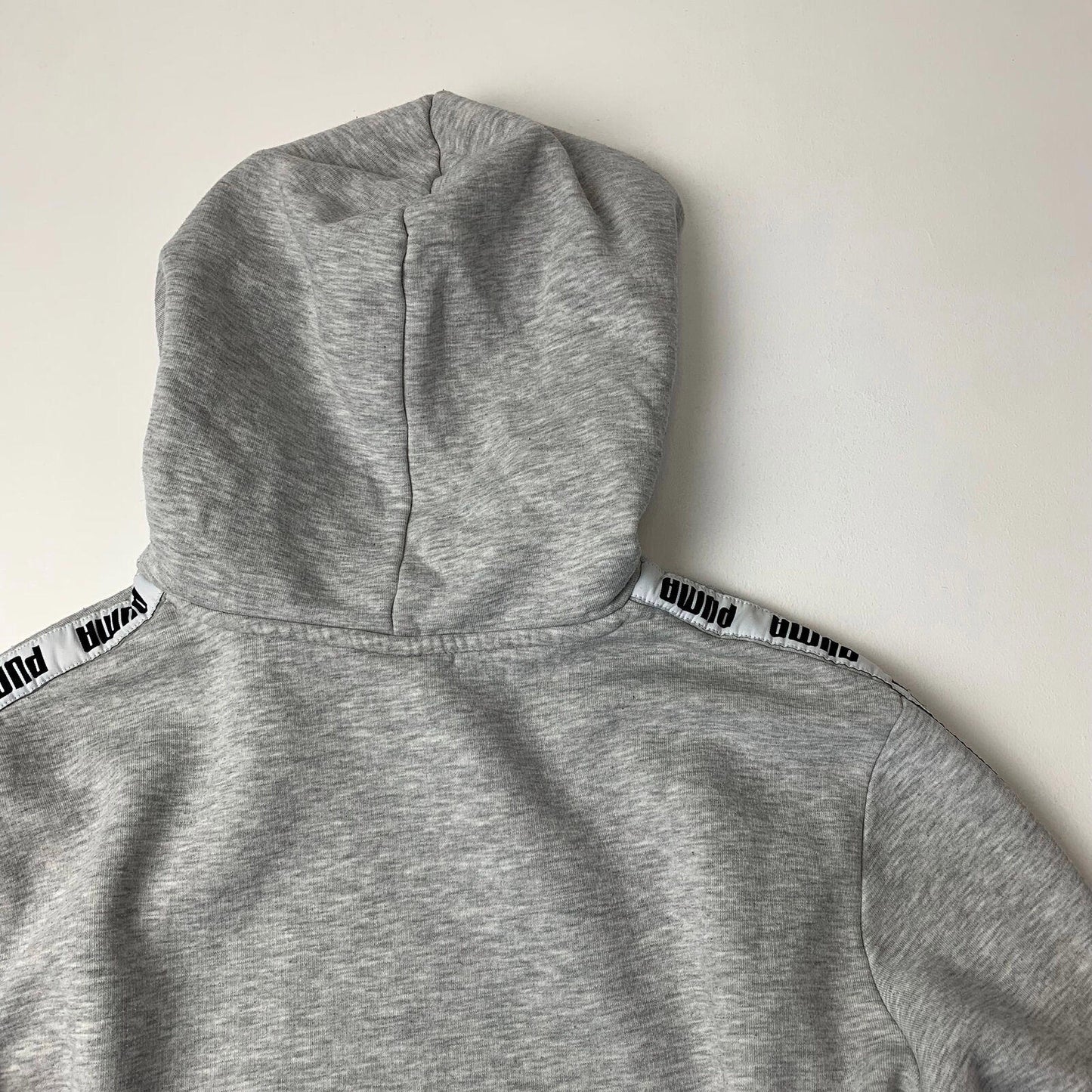 Women’s PUMA Cropped Hoodie / Grey / UK8 / XS / Taped