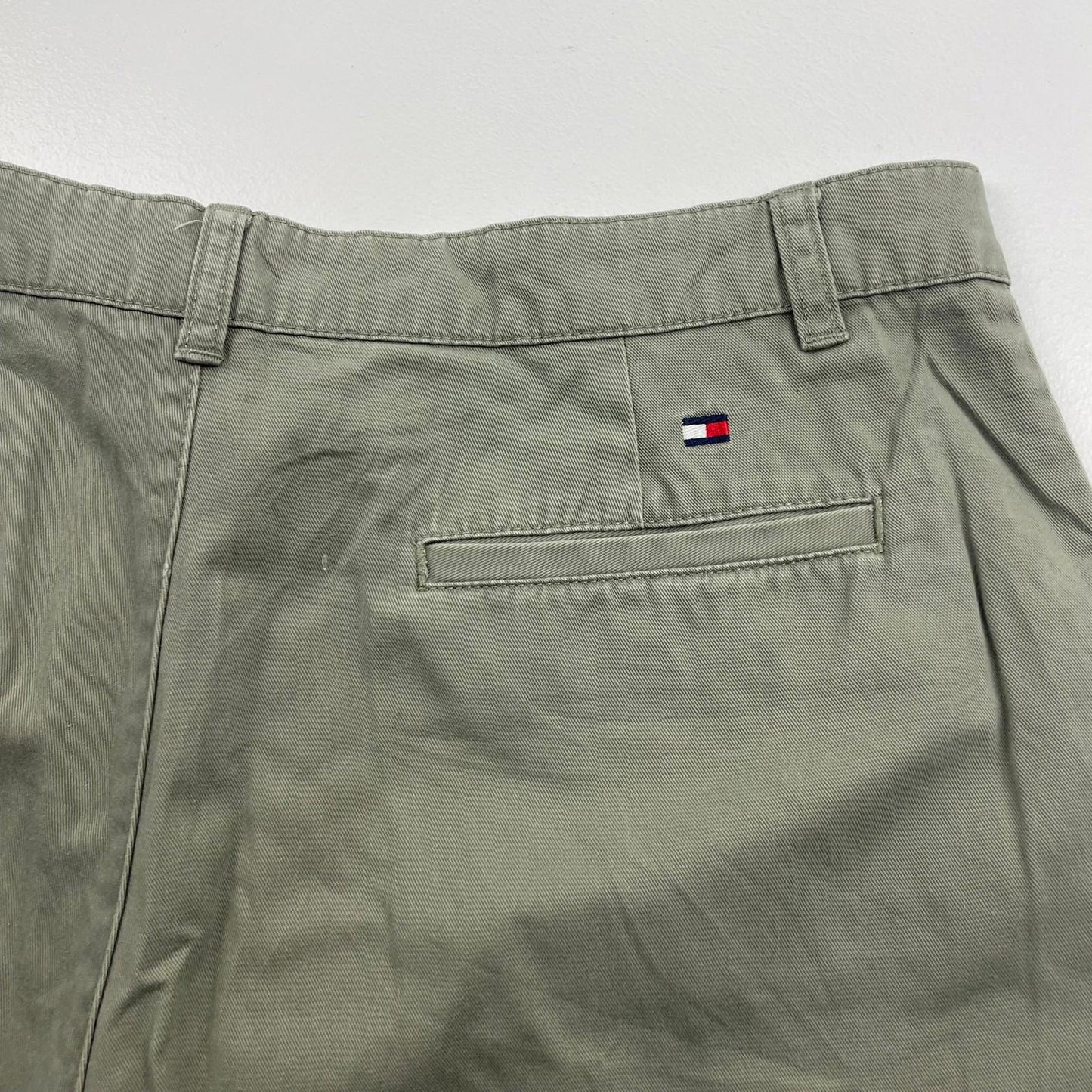 Tommy Hilfiger Chino Shorts Casual Olive Green Womens UK 10