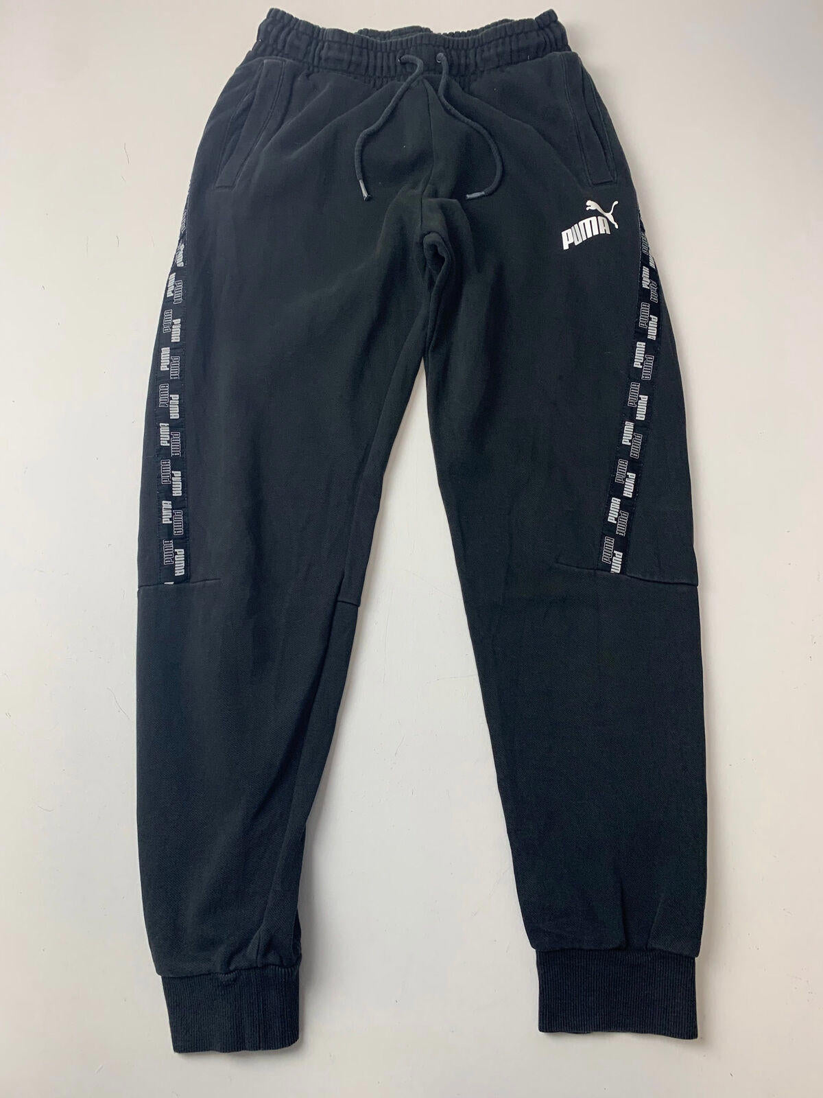 Mens PUMA Thick Jogging Bottoms / Black / Small / Joggers / Sweatpants