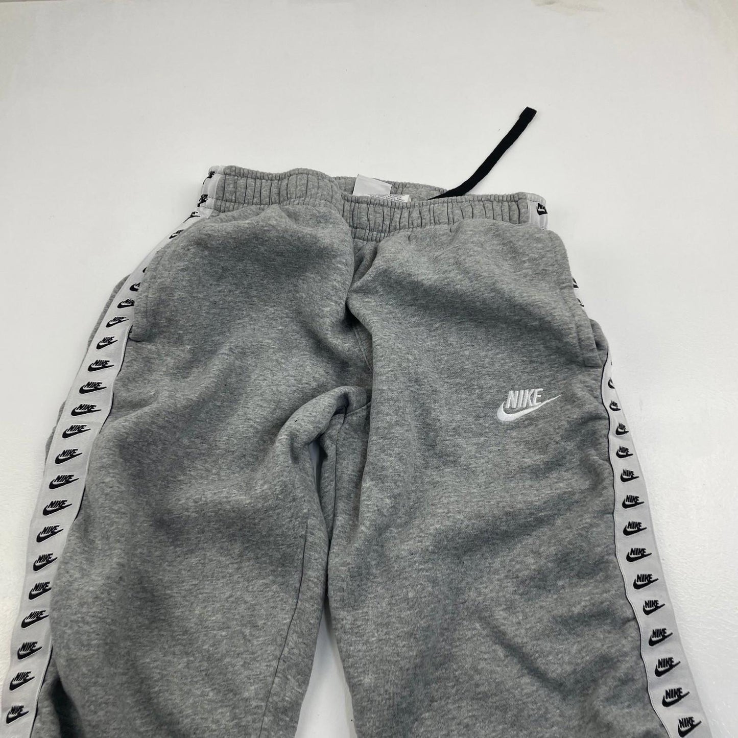 Nike Jogger Sweatpants Side Logo Tape Grey Womens Small
