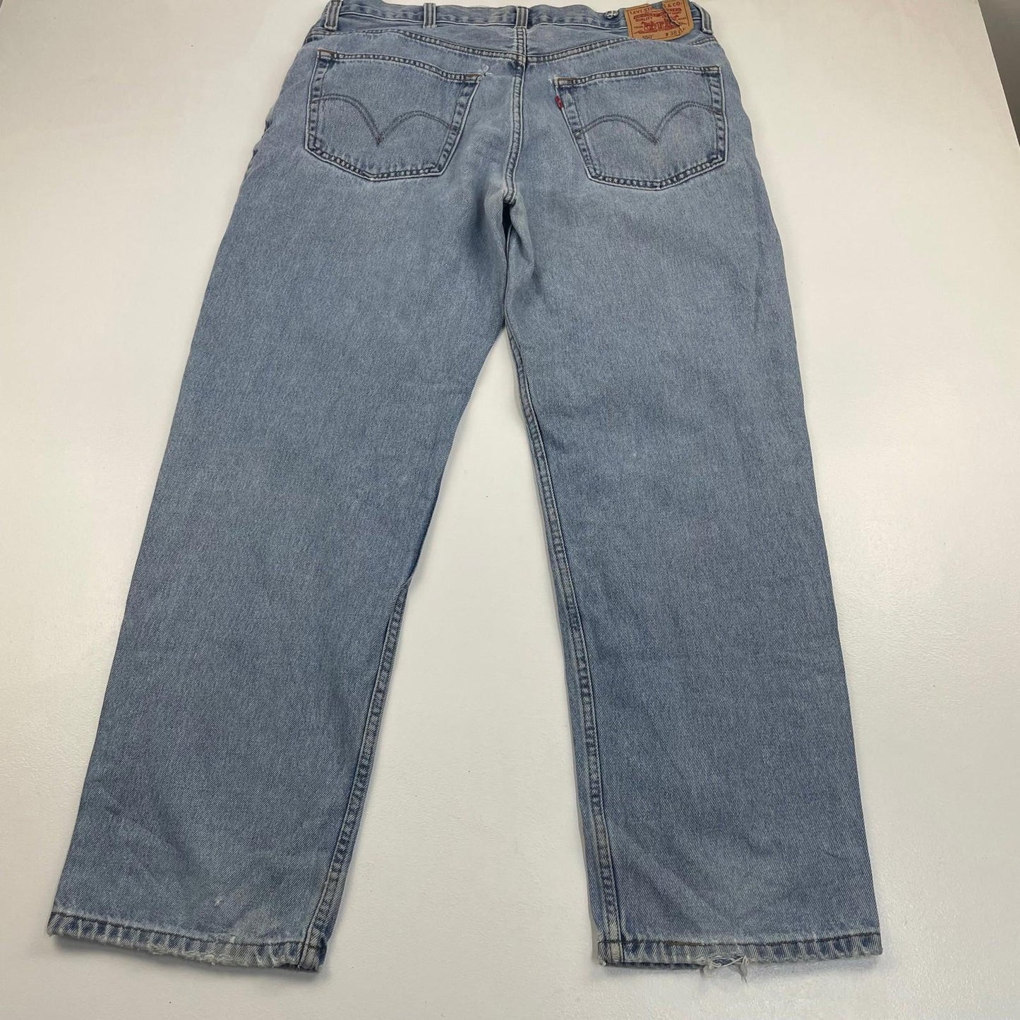 LEVI'S 550 RELAXED FIT Vintage Denim Jeans Mid 90s Blue Mens 38x32