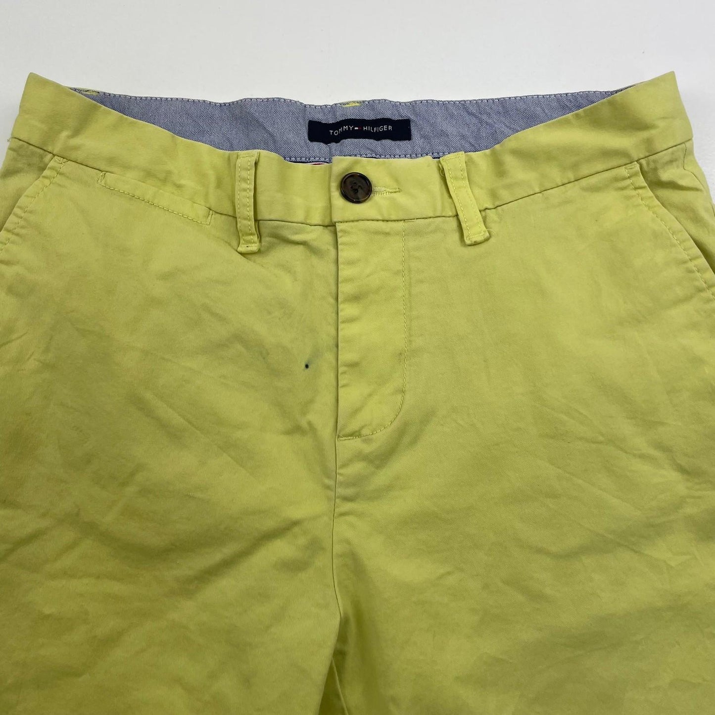 Tommy Hilfiger Chino Shorts Casual Yellow Mens Size 30