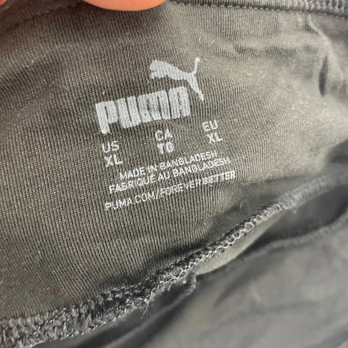 Puma Activewear Shorts Black Stretchy Breathable Women XL