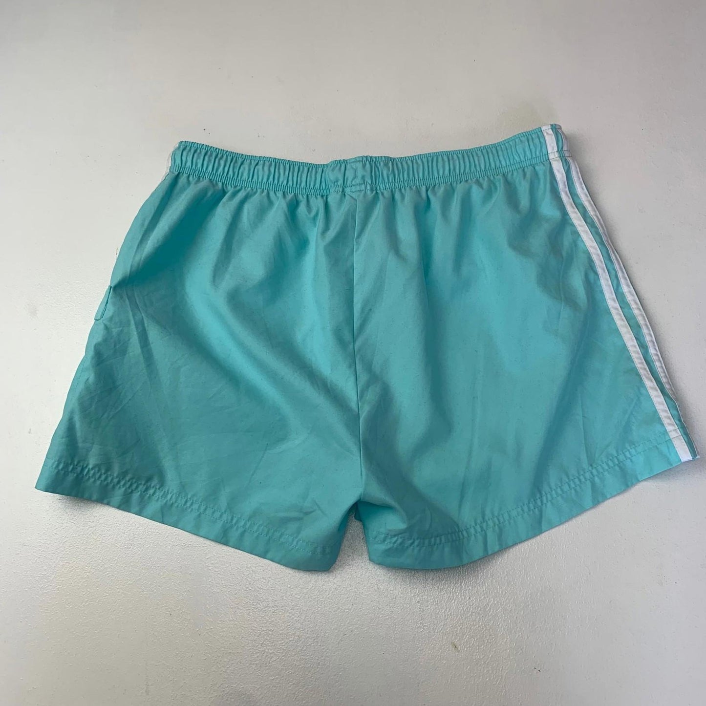 Adidas Women's Activewear Shorts Turquoise Drawstring UK 18