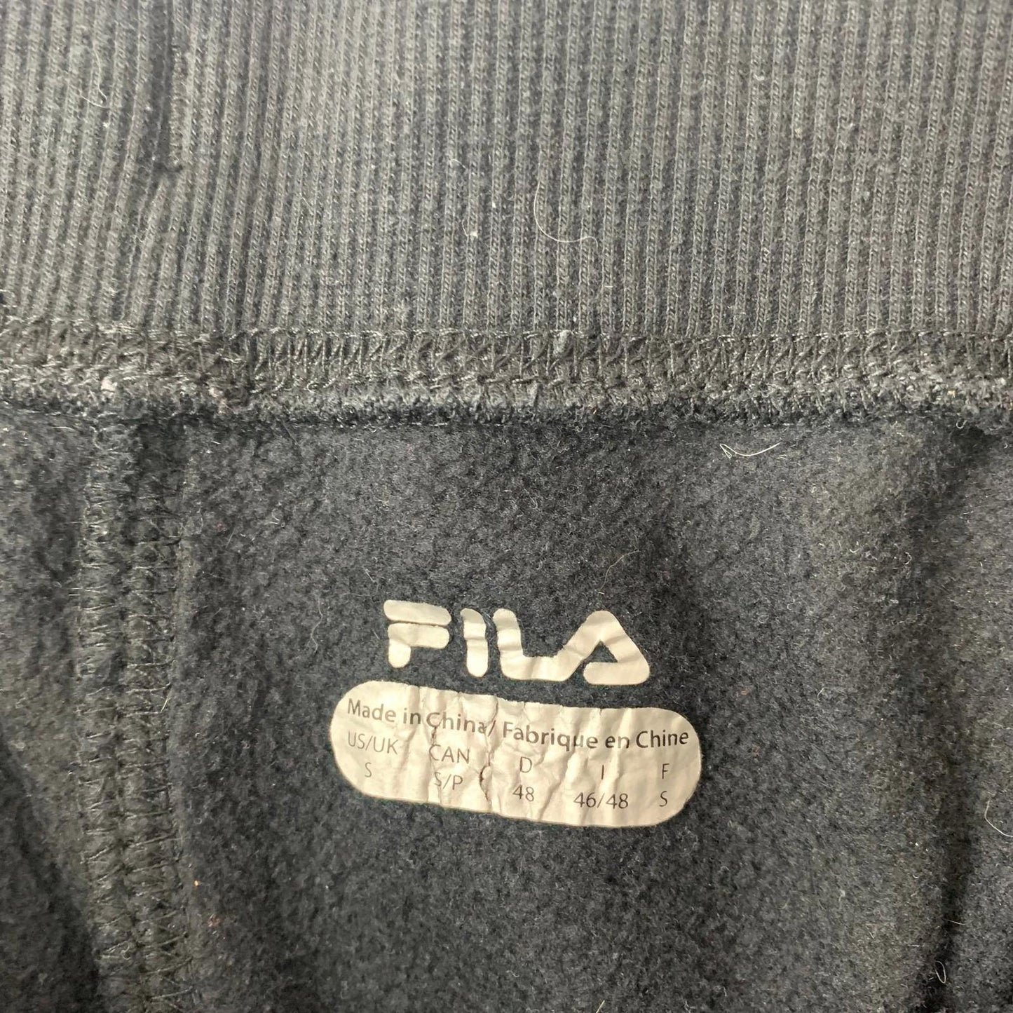 FILA Jogger Sweatpants Logo Black Casual Women S