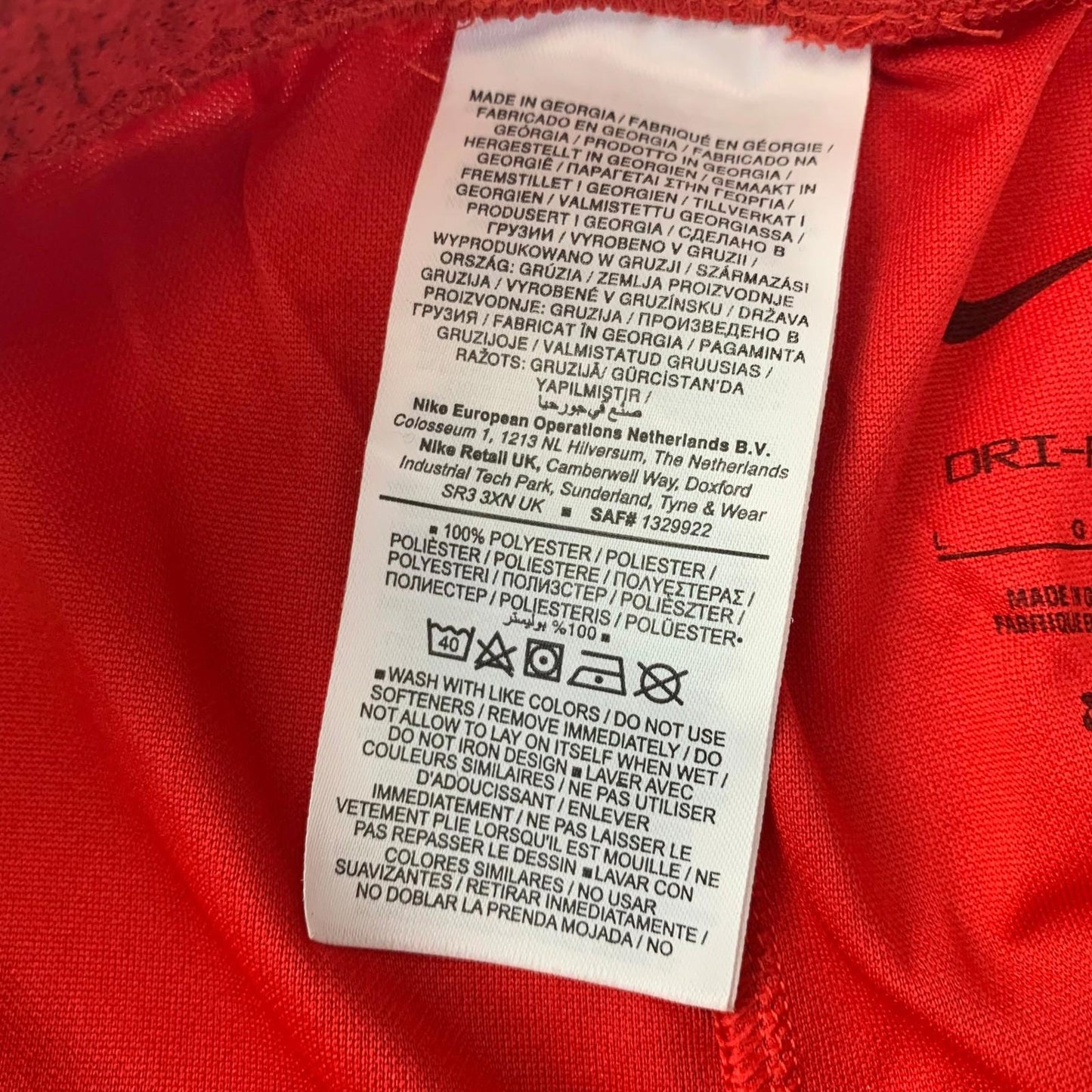 Nike Dri-FIT Activewear Shorts Red Mens Size M
