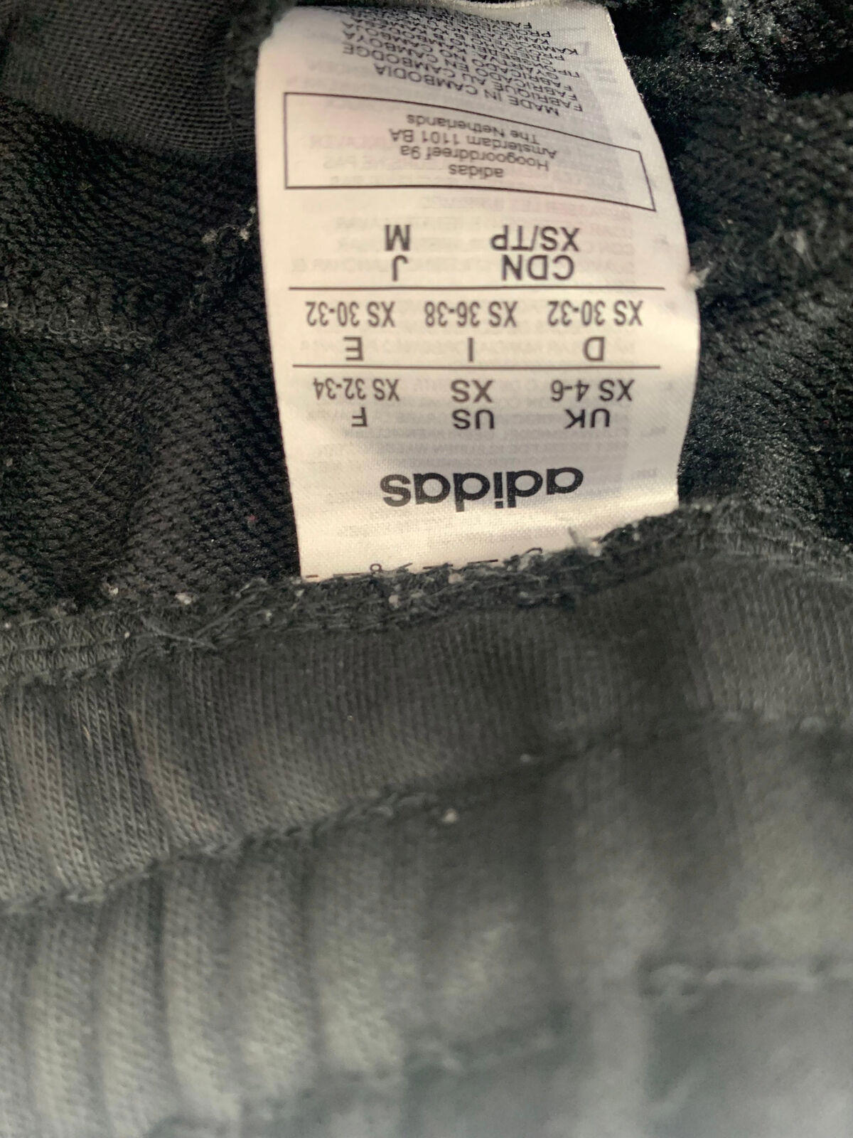 Woman’s ADIDAS Jogging Bottoms / Black Xs / 4-6 / Joggers / Sweatpants