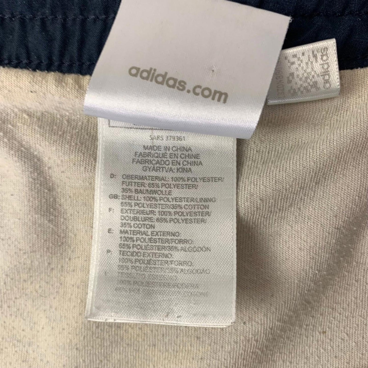 Adidas Athletic Shorts Elastic Waist Black Striped 3-Stripes Mens 2XL