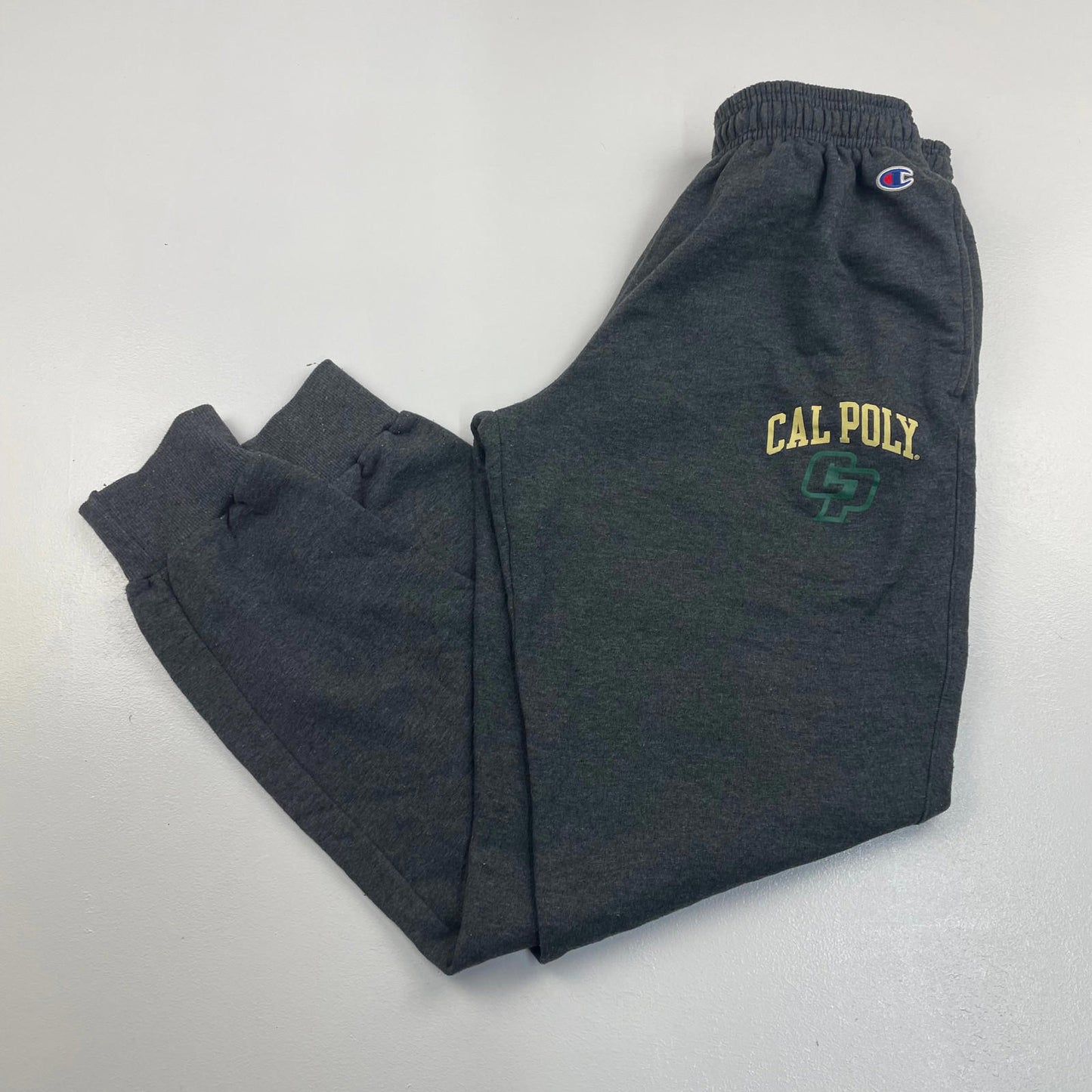 Mens CHAMPION Dark Grey USA Cal Poly Joggers , NFL , Size Medium