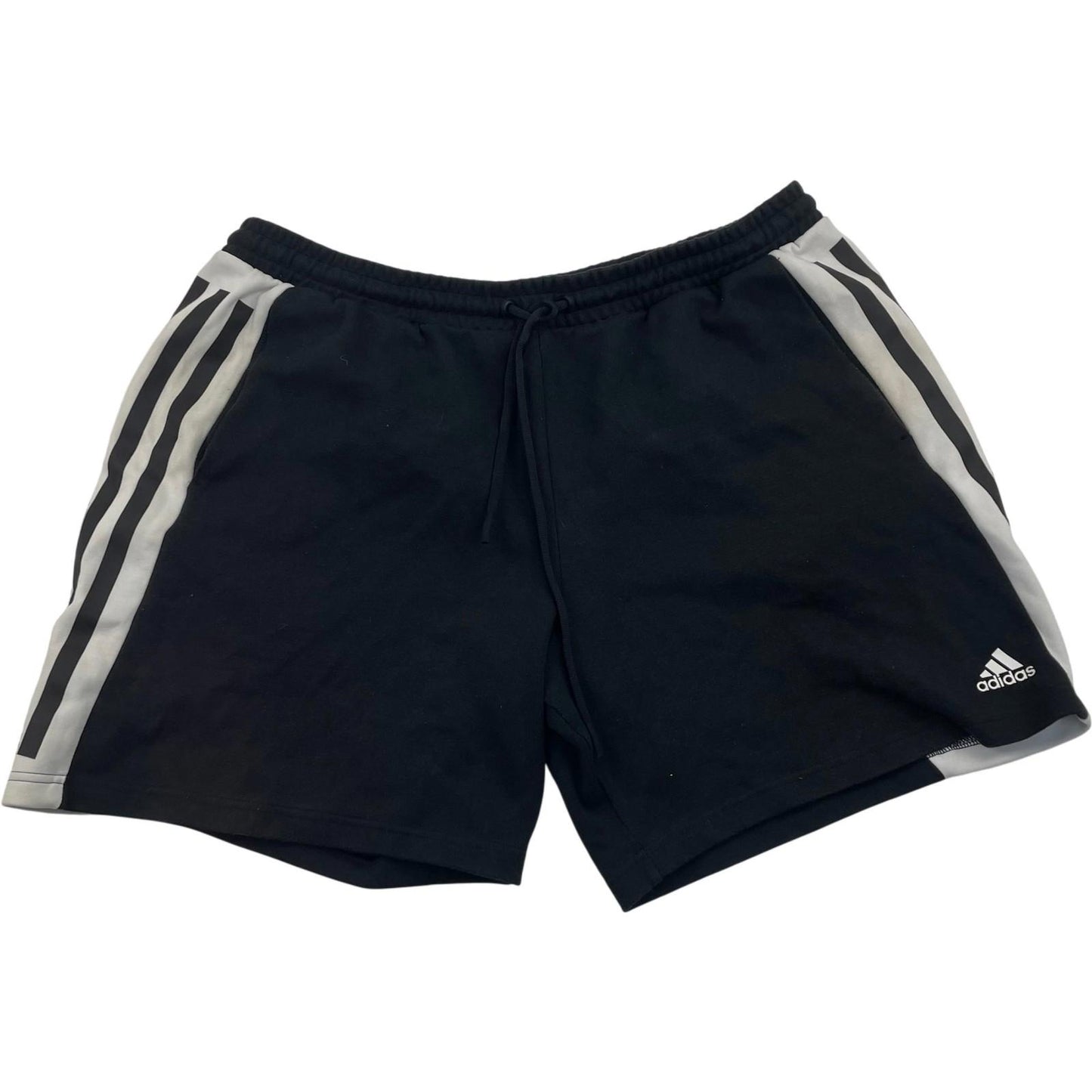 Adidas Athletic Activewear Shorts Black Striped Men's XL UK