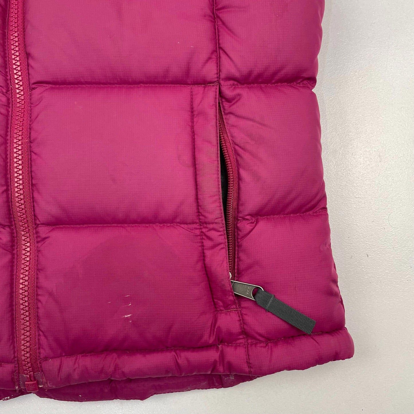 Women’s THE NORTH FACE Purple 700 Puffer Jacket Gilet , Down Fill , Size XS