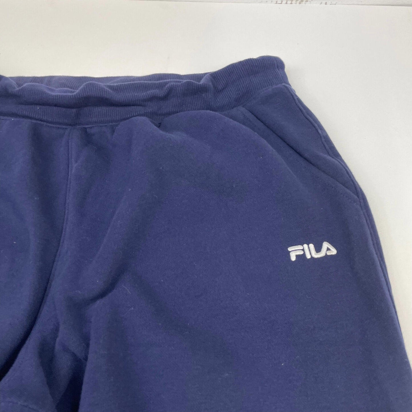 Men’s Blue FILA Joggers , Small Spellout , Size Large
