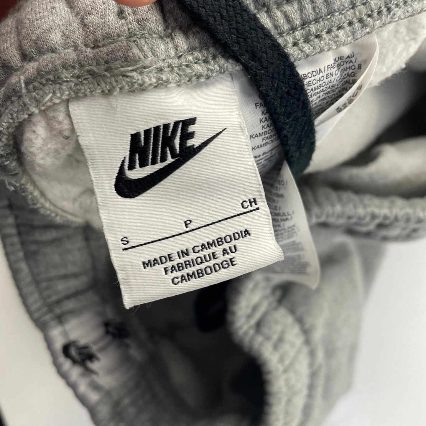 Nike Jogger Sweatpants Side Logo Tape Grey Womens Small