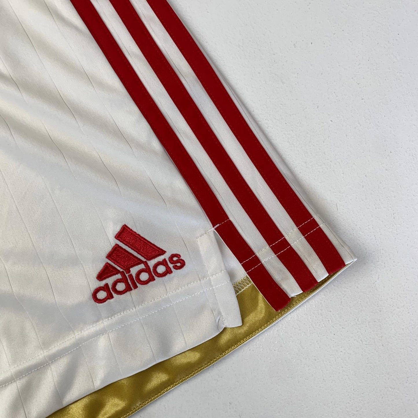 ADIDAS Football Shorts Manchester United AEROREADY White Mens Small