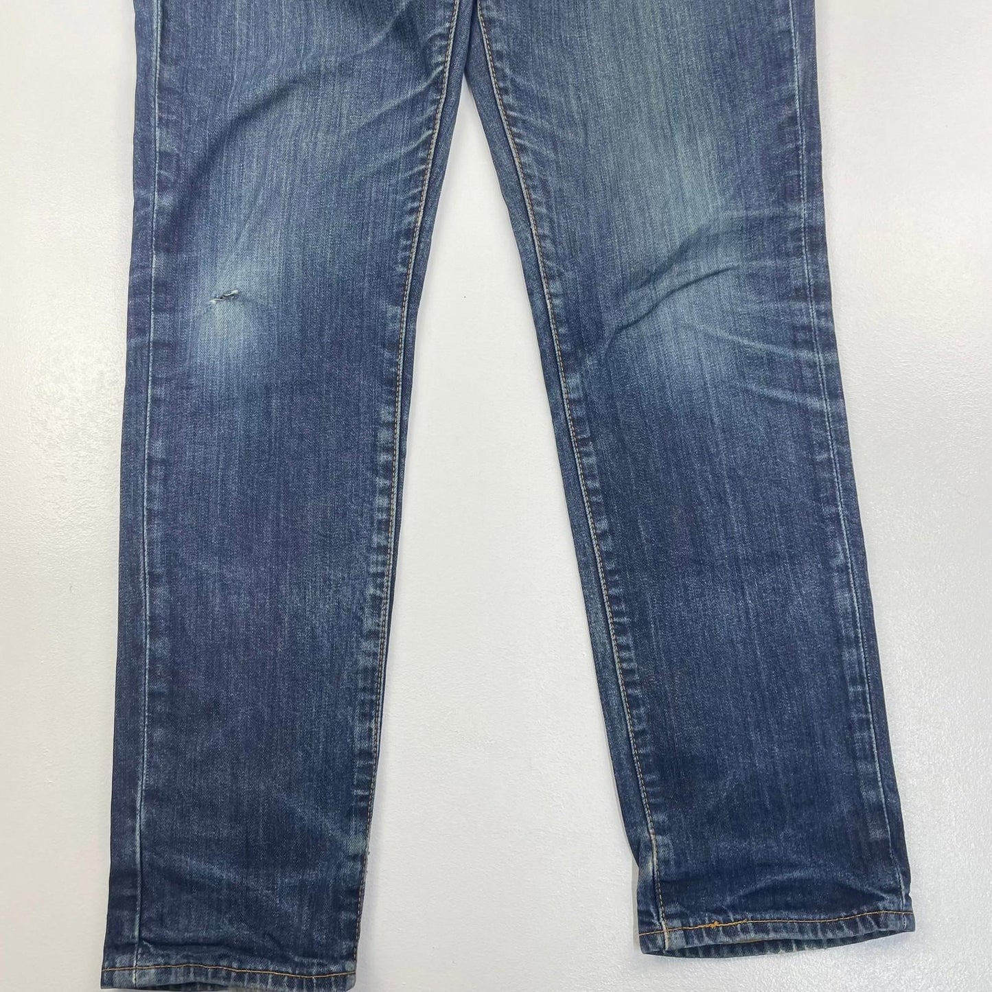 LEVI'S 511 Slim Fit Jeans Distressed Faded Blue Stretch Denim Mens W32 L32